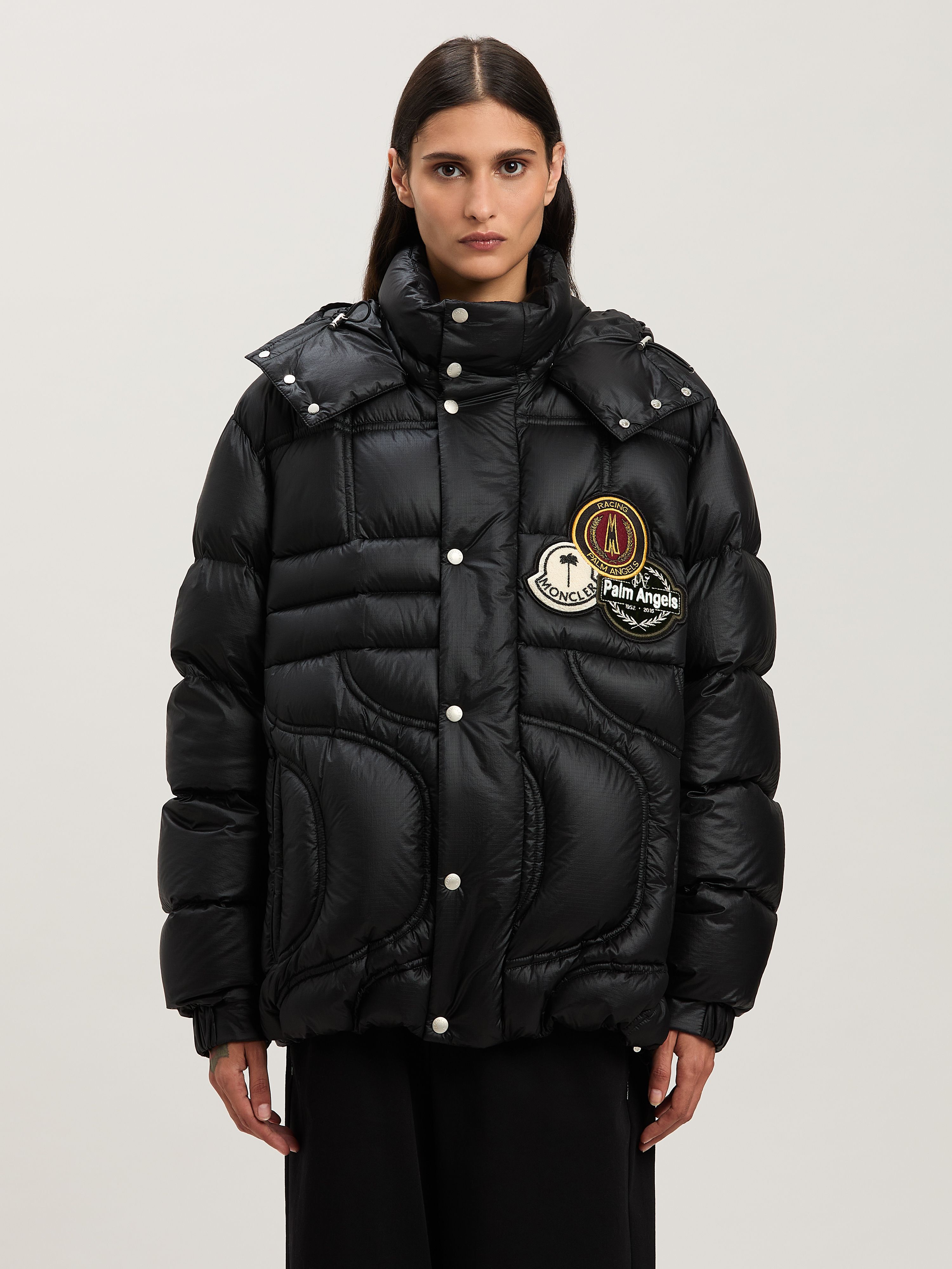 PALM ANGELS  Cherith down jacket Moncler x Palm Angels BLACK - BLACK PMEJ005T25FAB001