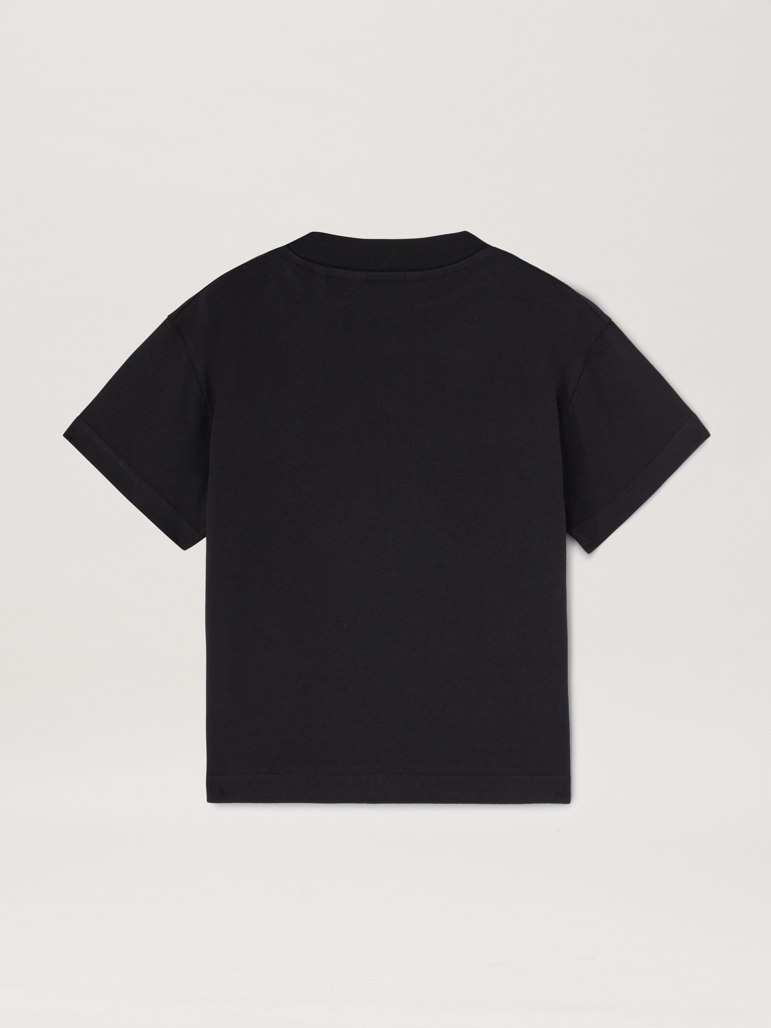 PALM ANGELS  Logo Block T-Shirt BLACK GREEN PBAA003S25JER004