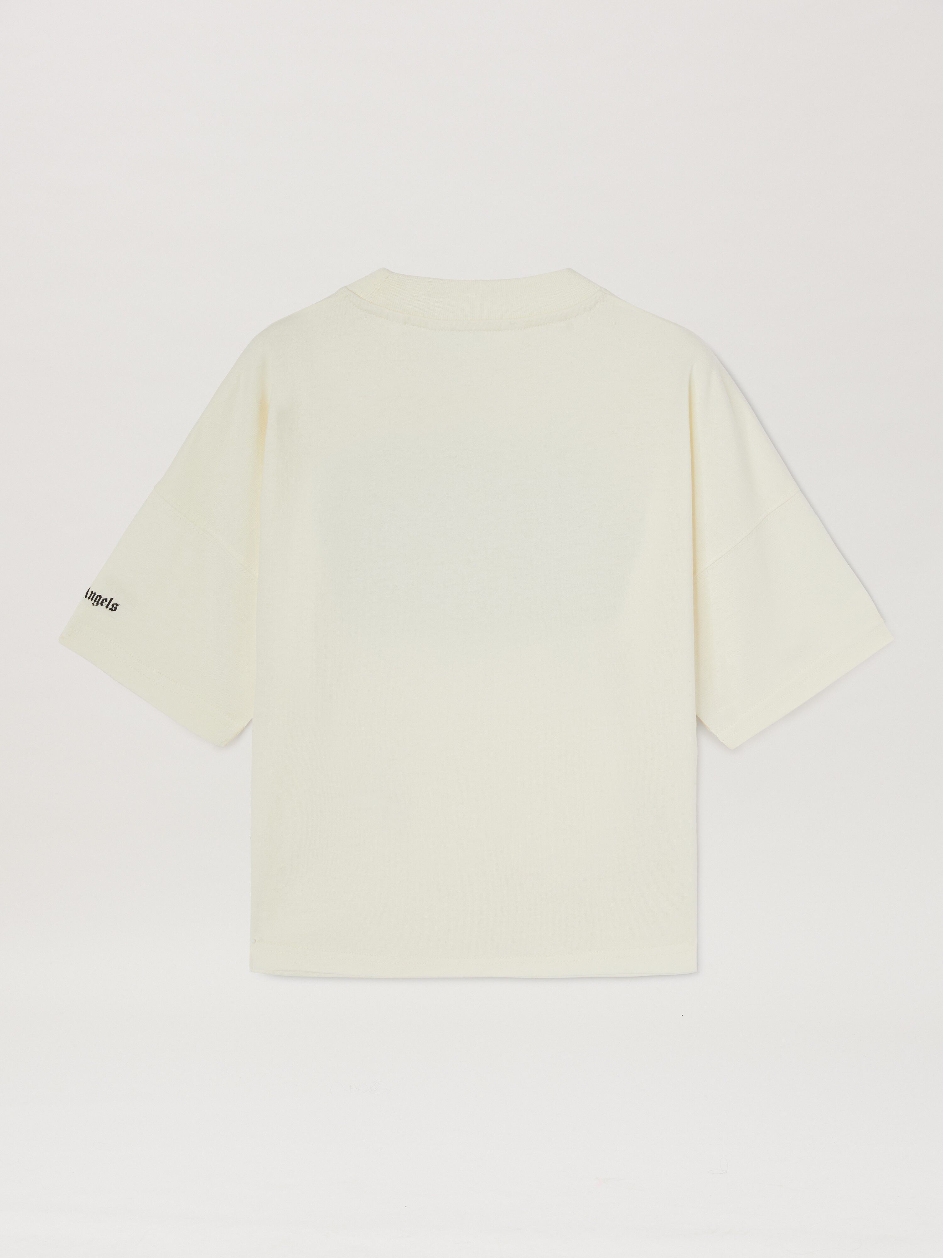 PALM ANGELS  Palm Island T-Shirt BUTTER BLACK PBAA002S25JER005
