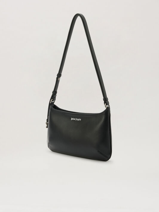 PALM ANGELS Classic Logo Giorgina Bag BLACK GOLD PWNN028S26LEA001