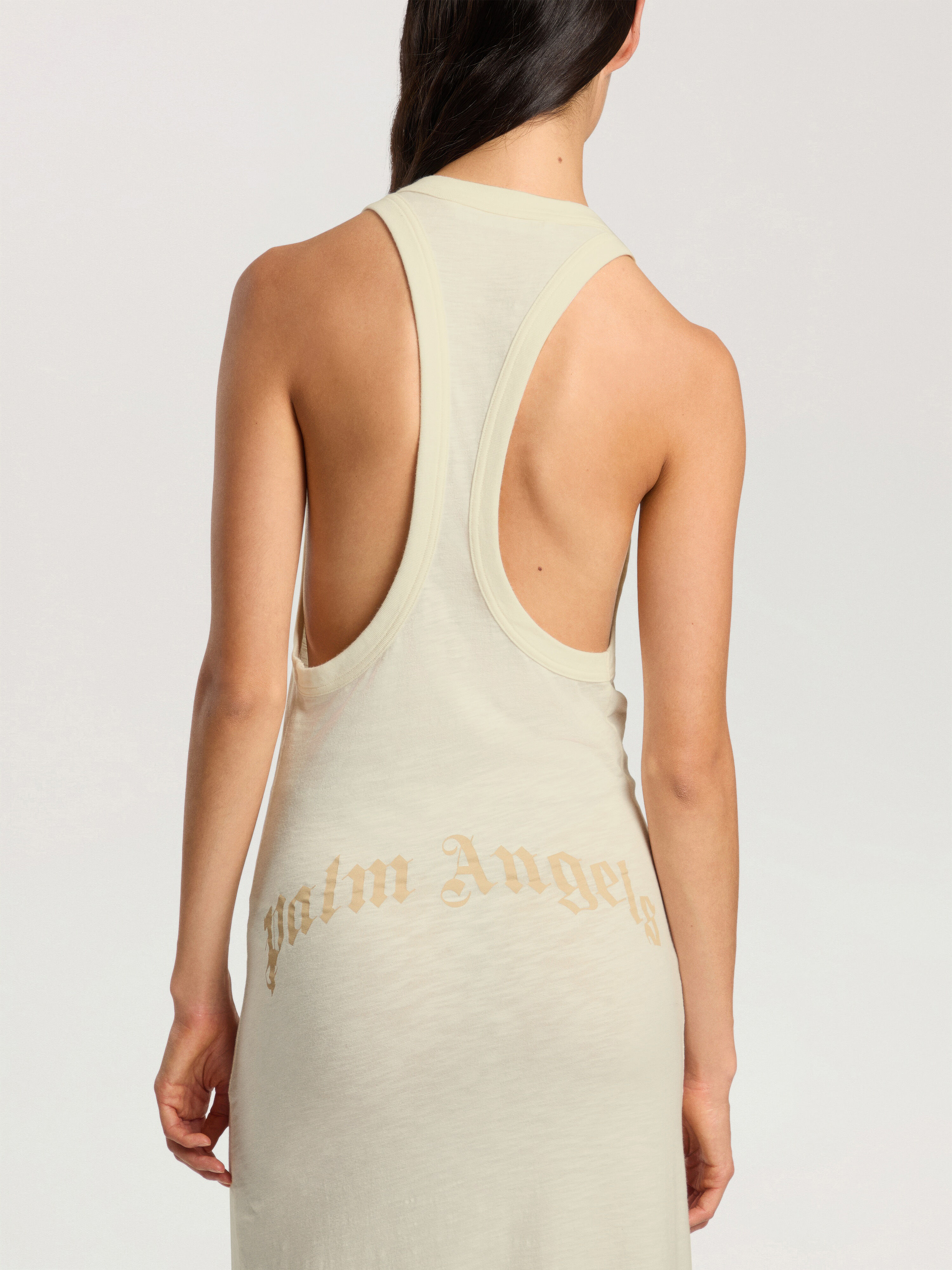 Abito Curved Logo PALM ANGELS Abito Curved Logo OFF WHITE - KAKI PAWDH01F26JR01