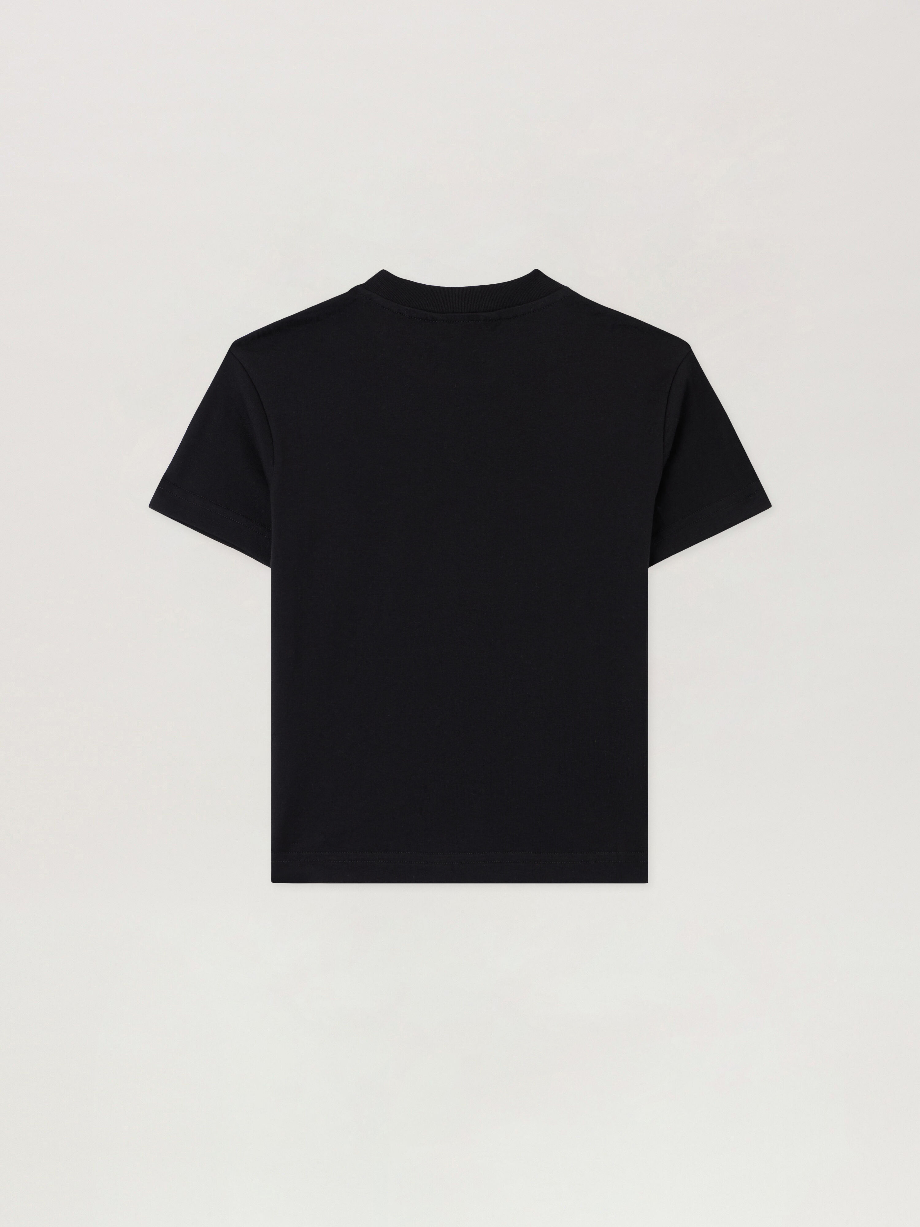 PALM ANGELS Neck Logo Brushed T-Shirt NERO/BLACK PBAA003S26JER004