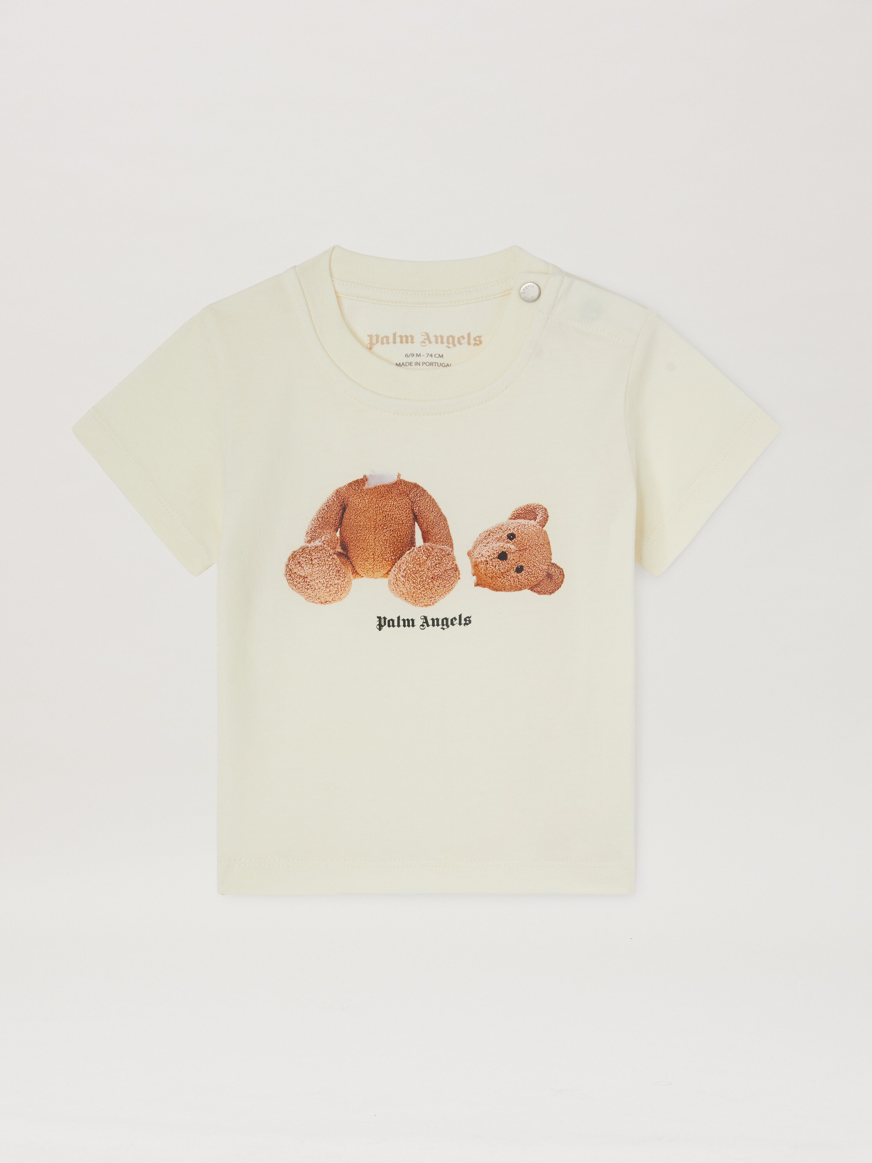 PALM ANGELS  Bear T-shirt ICE - MARRONE PGXB001S25JER002