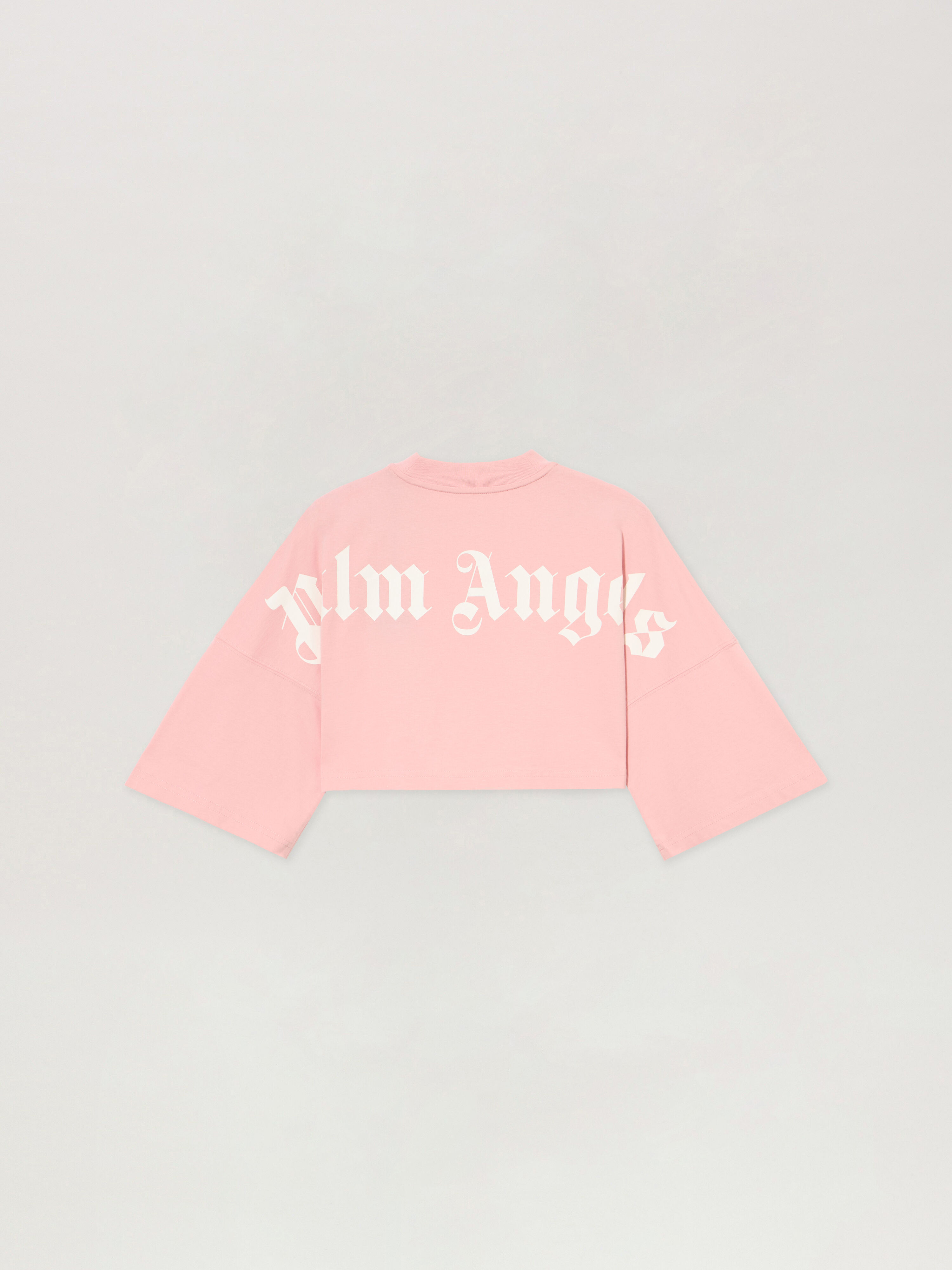 PALM ANGELS Classic Logo Mini T-Shirt PINK OFF WHITE PWAA054S26JER002