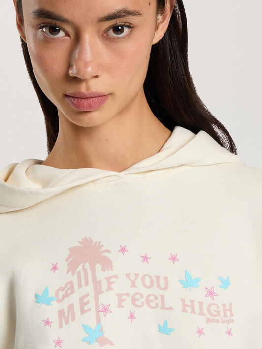Feel High Regular Hoodie PALM ANGELS Feel High Regular Hoodie OFF WHITE - MULTICOLOR PAWBB03F26FL01