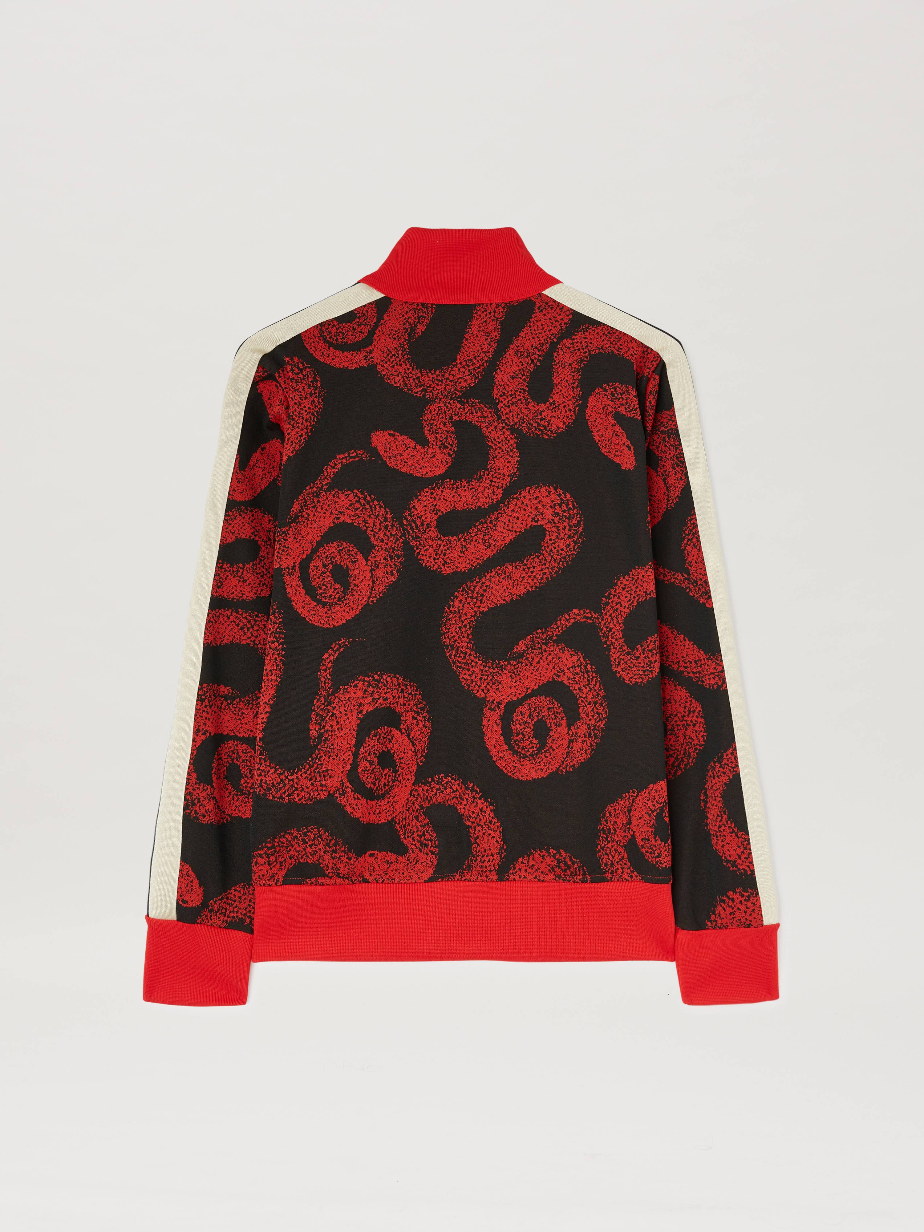 PALM ANGELS  Lunar New Year Snake Track Jacket RED PMBD058G25FAB001