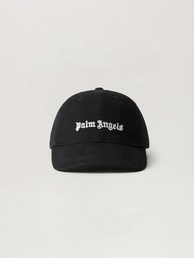 PALM ANGELS Logo Baseball Cap NERO/BLACK PBLB002S26FAB003