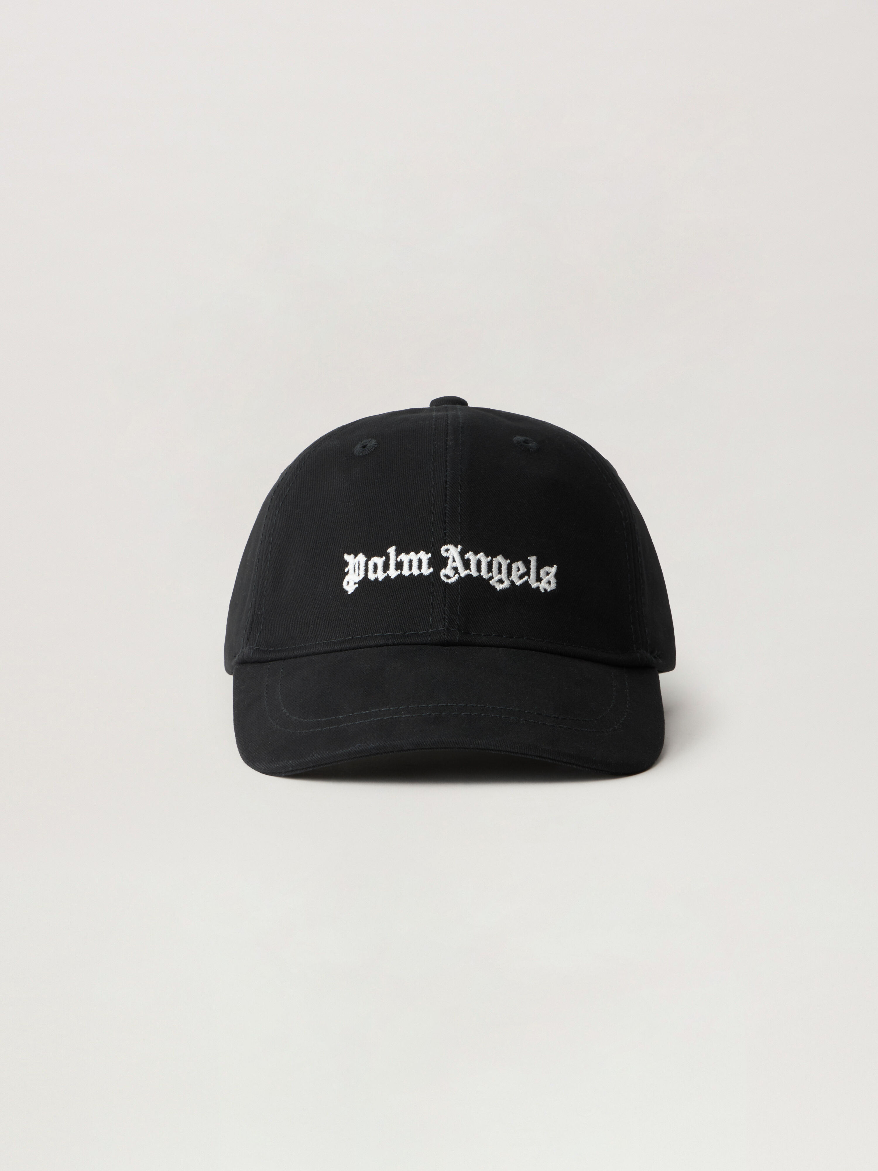 PALM ANGELS Logo Baseball Cap NERO/BLACK PBLB002S26FAB003