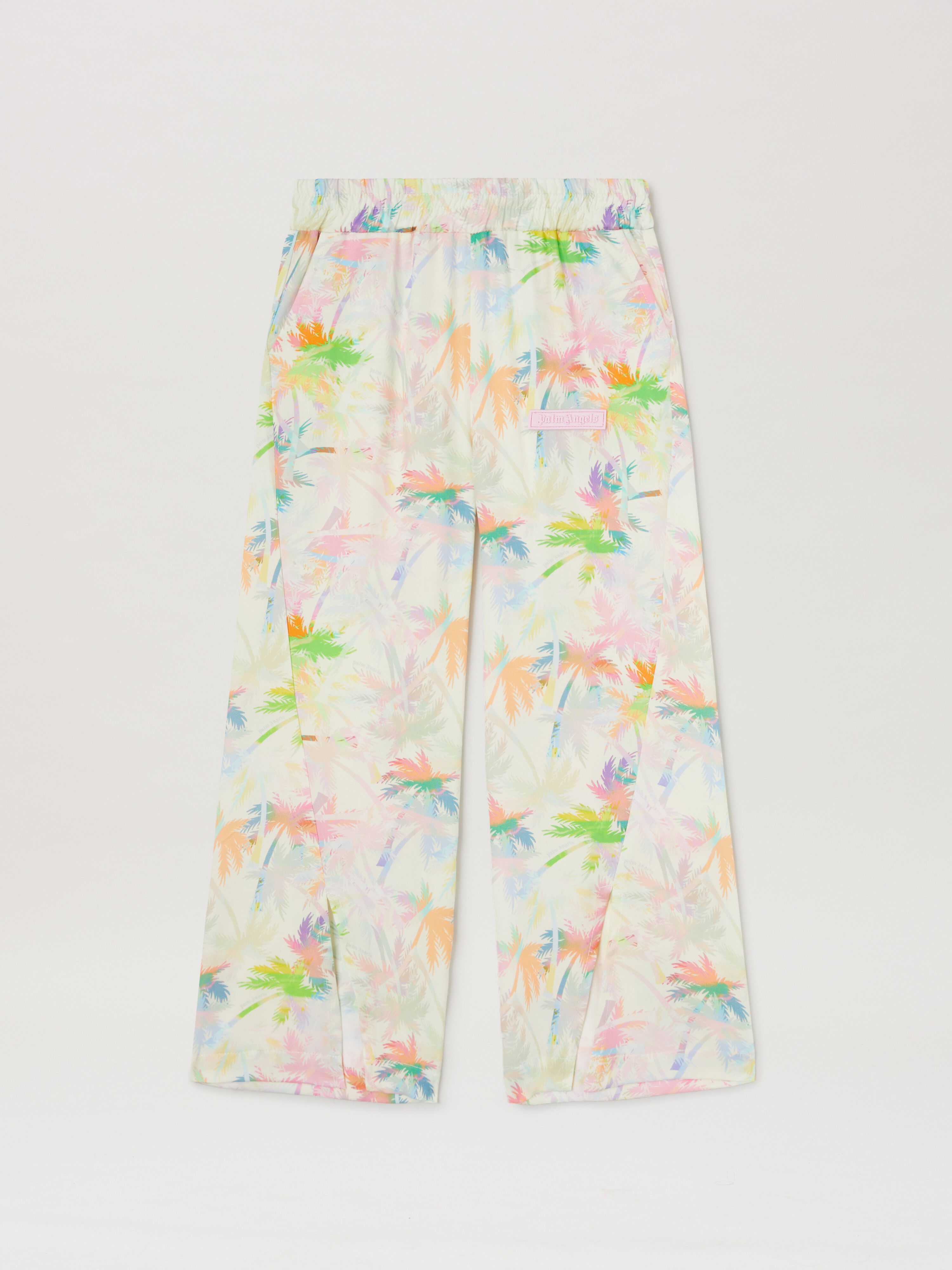 PALM ANGELS  All over palm print pants BUTTER ROSE PINK PGCA015S25FAB001