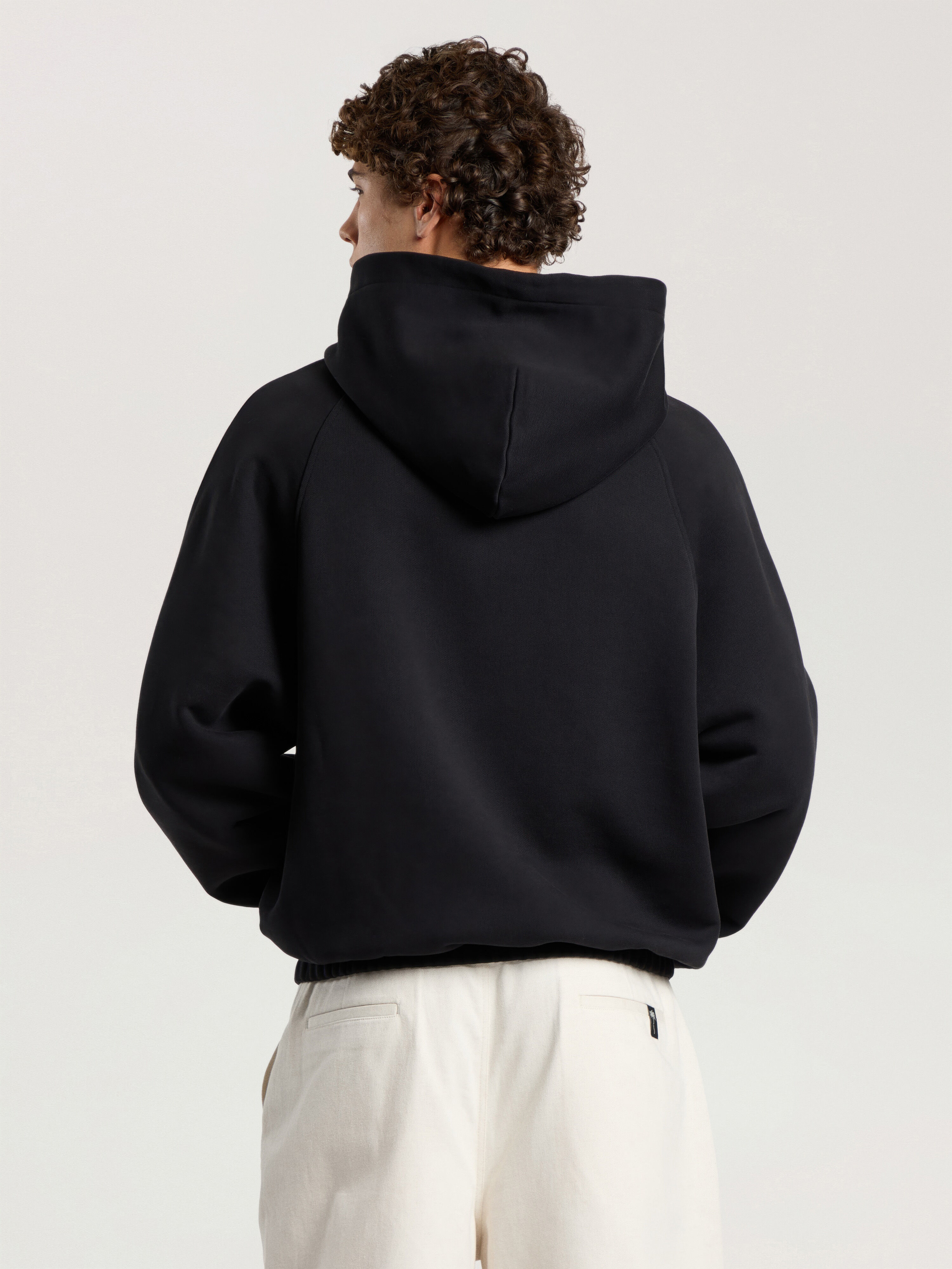 PALM ANGELS Vintage Box Logo Loose Hoodie BLACK - GREY PAMBB04F26FL01