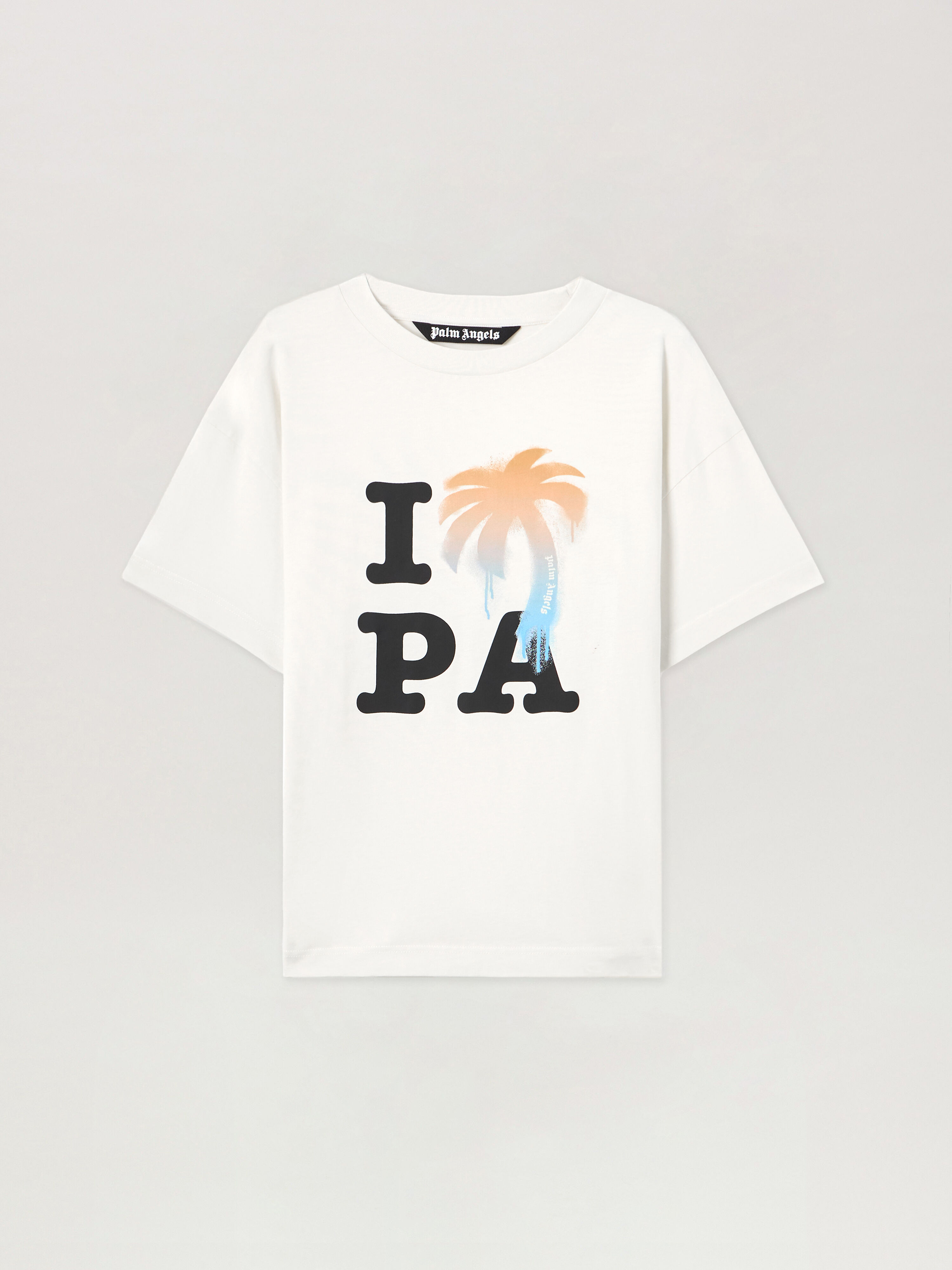 I Love PA T-Shirt in OFF WHITE BLACK for Men | Palm Angels®