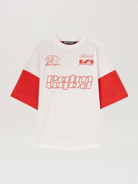 PALM ANGELS  Lunar New Year T-shirt BLACK - OFF WHITE PMBA080G25FLE001