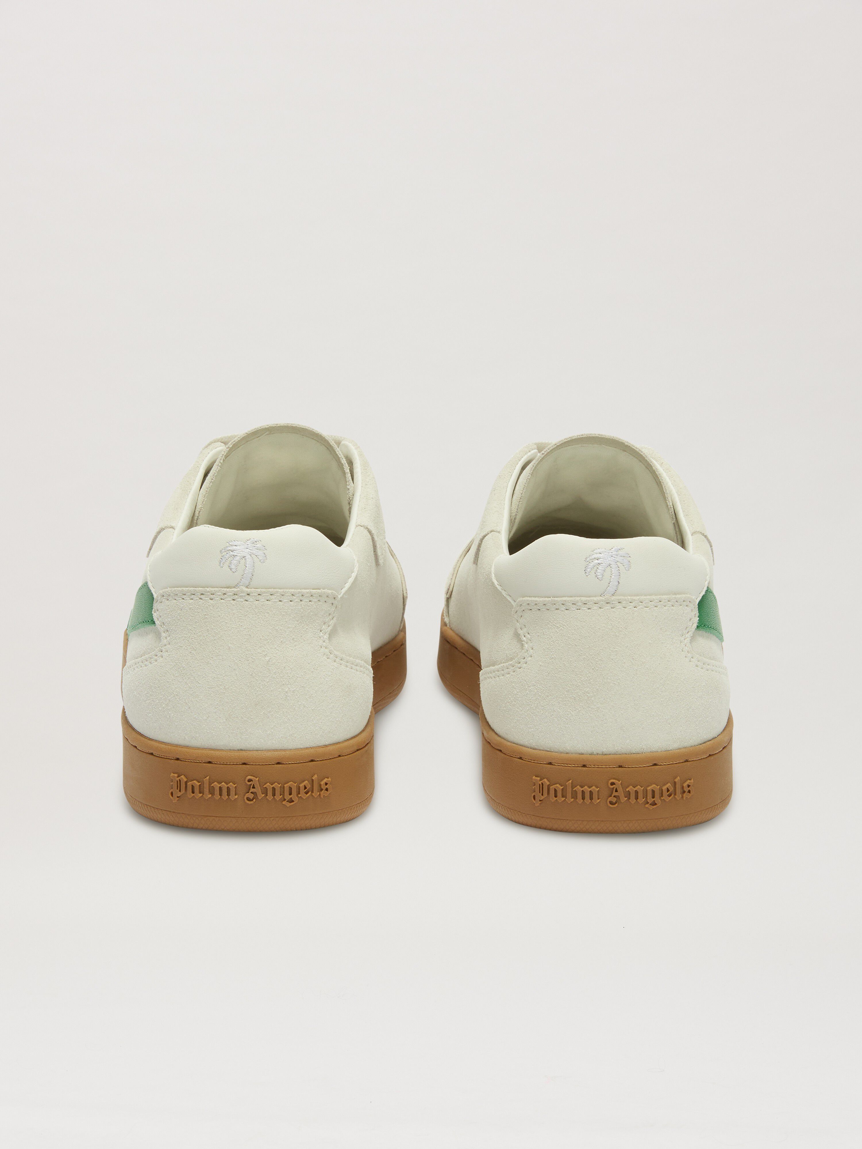 PALM ANGELS  New Palm 1 Sneaker WHITE - GREEN PMIA099S25LEA002