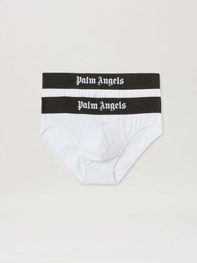 PALM ANGELS Briefs Bipack WHITE BLACK PMUF002C99FAB001