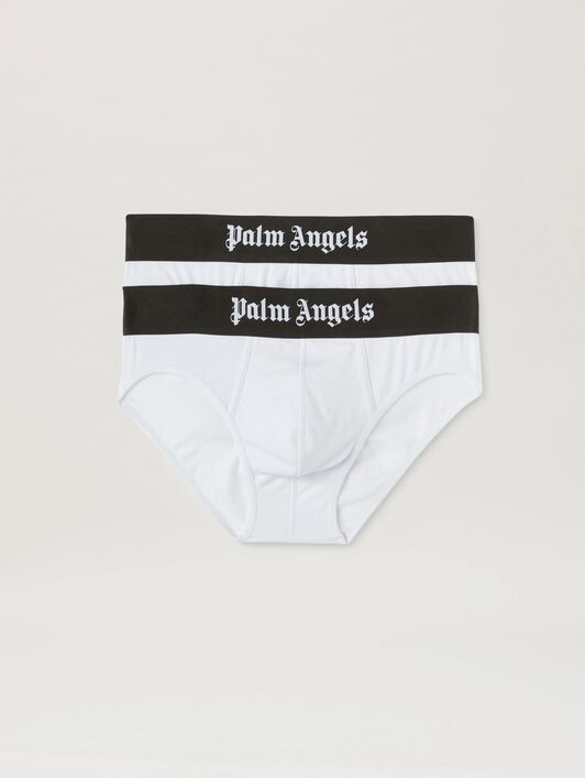 PALM ANGELS Briefs Bipack WHITE BLACK PMUF002C99FAB001