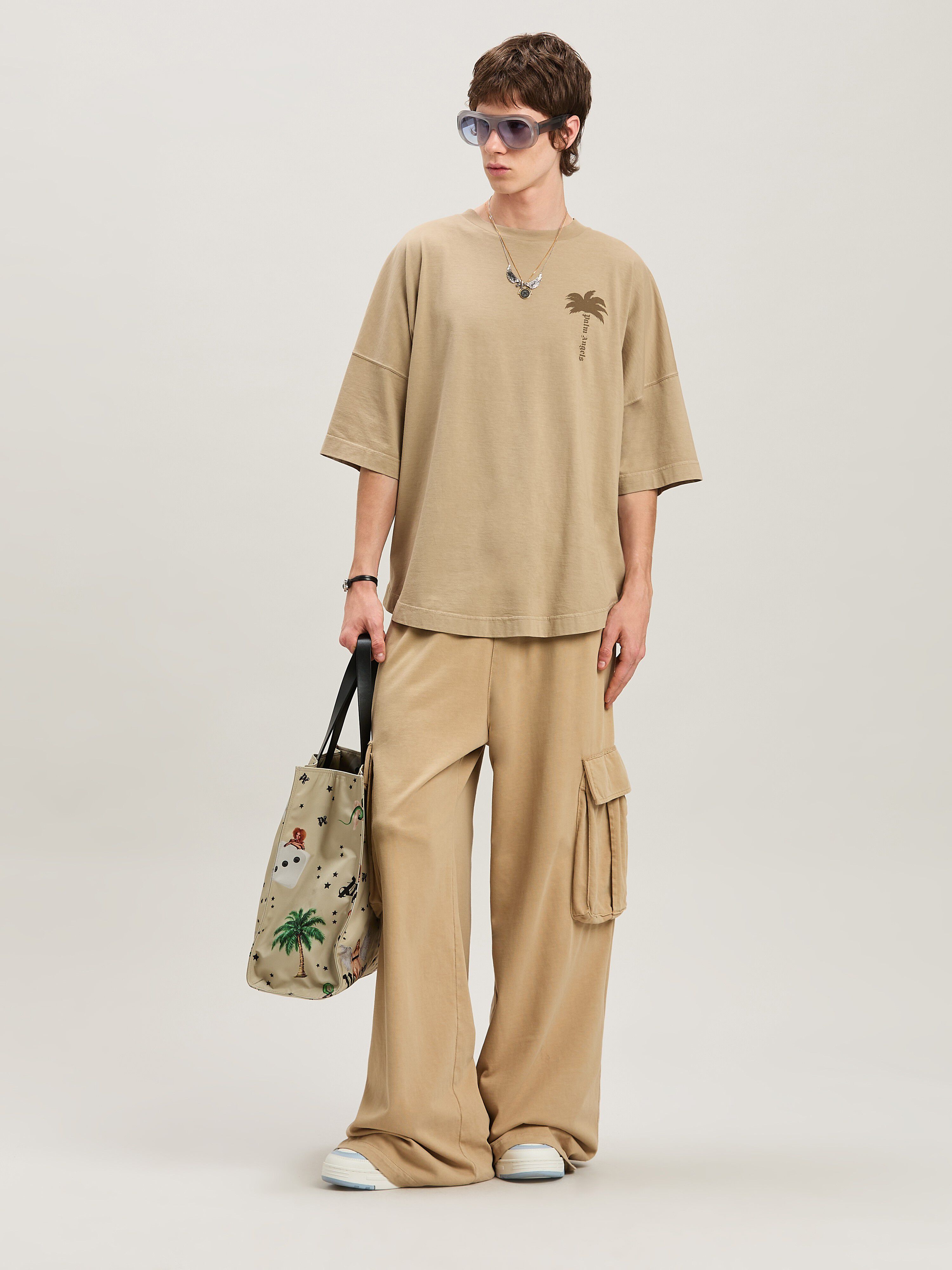 PALM ANGELS  Camel Cargo Pants CAMEL - CAMEL PMCF034S25FAB001