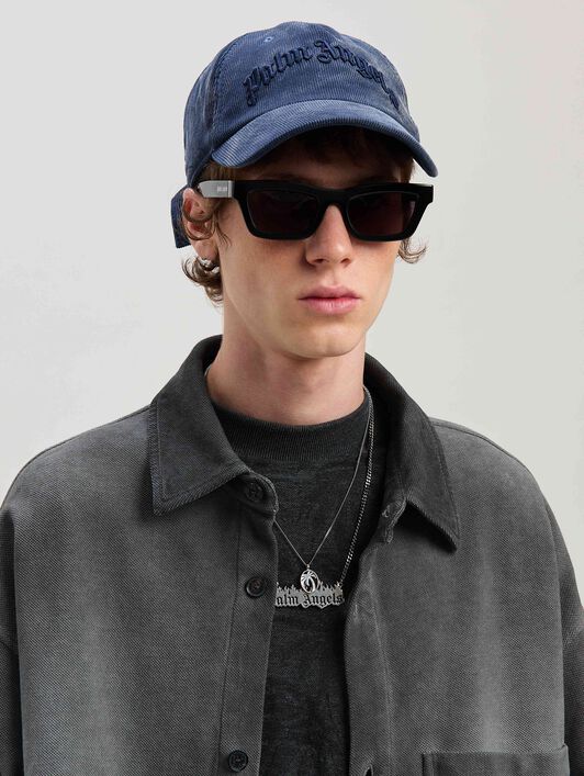 PALM ANGELS  Classic logo Overshirt BLACK - BLACK PMES039S25FAB001