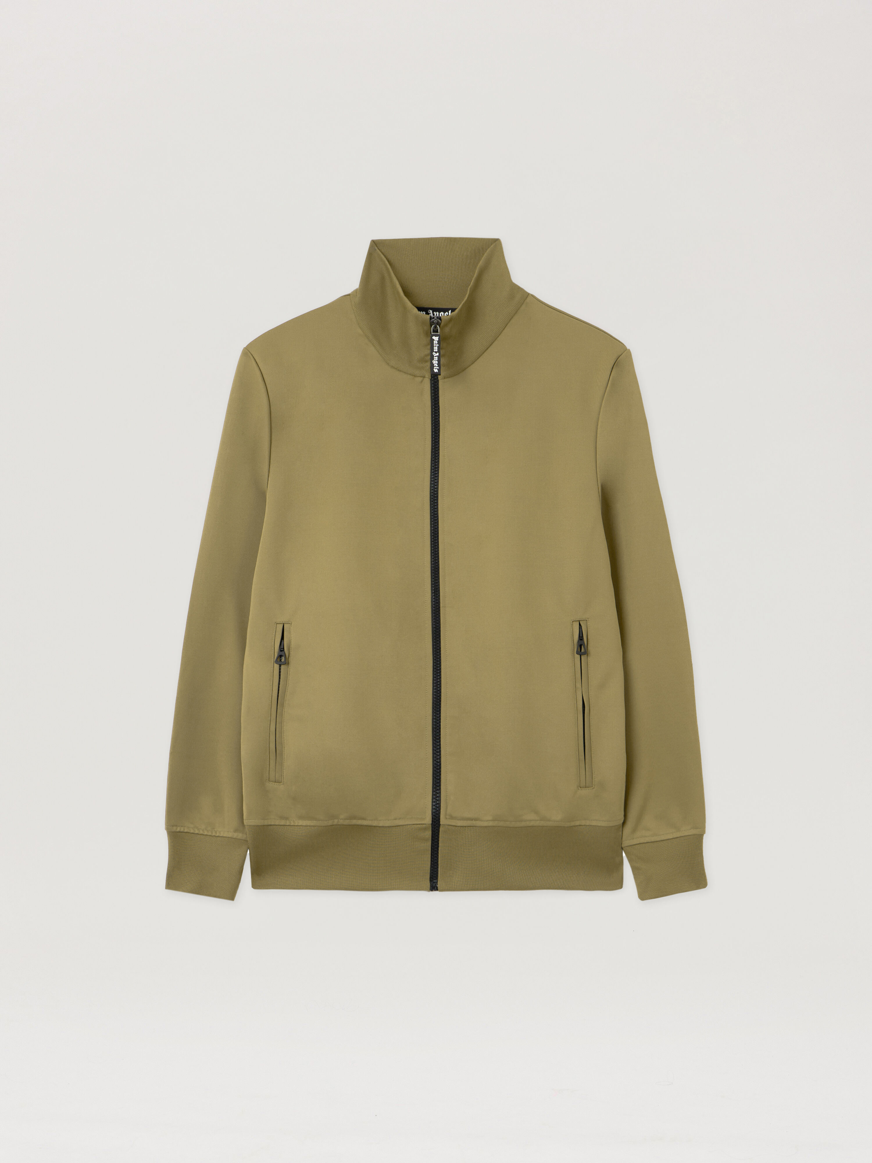 Curved Logo Track Jacket PALM ANGELS Curved Logo Track Jacket ARMY GREEN - OFF WHITE PMBD089F25FAB002