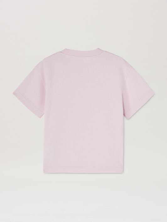 PALM ANGELS  T-Shirt mit Logo ROSE PINK CHERRY PGAA002S25JER003