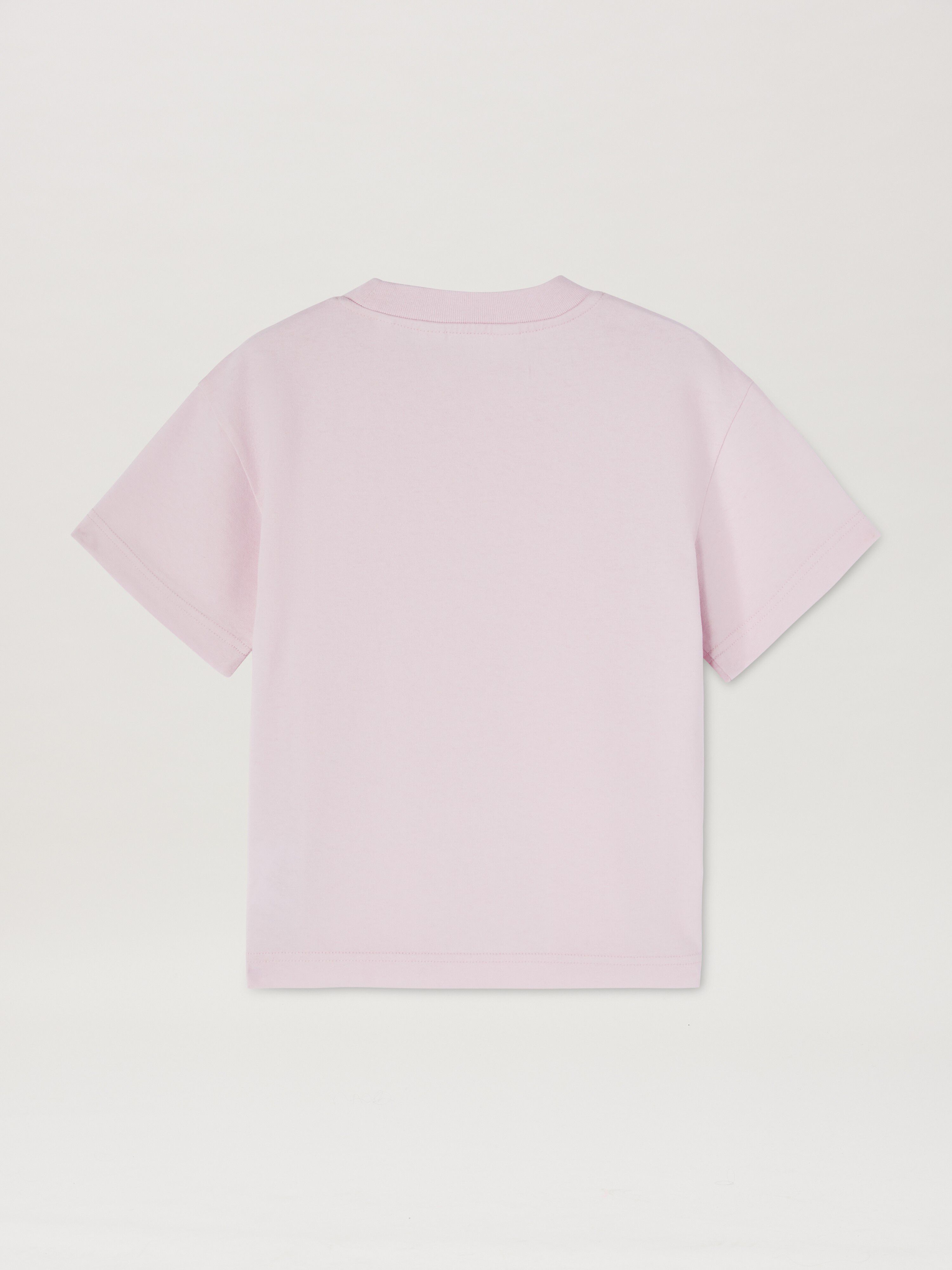 PALM ANGELS  T-Shirt mit Logo ROSE PINK CHERRY PGAA002S25JER003