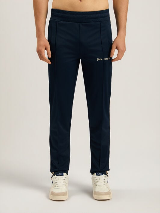 PALM ANGELS Classic Logo Track Pants NAVY BLUE - OFF WHITE PAMCJ02F26FB01