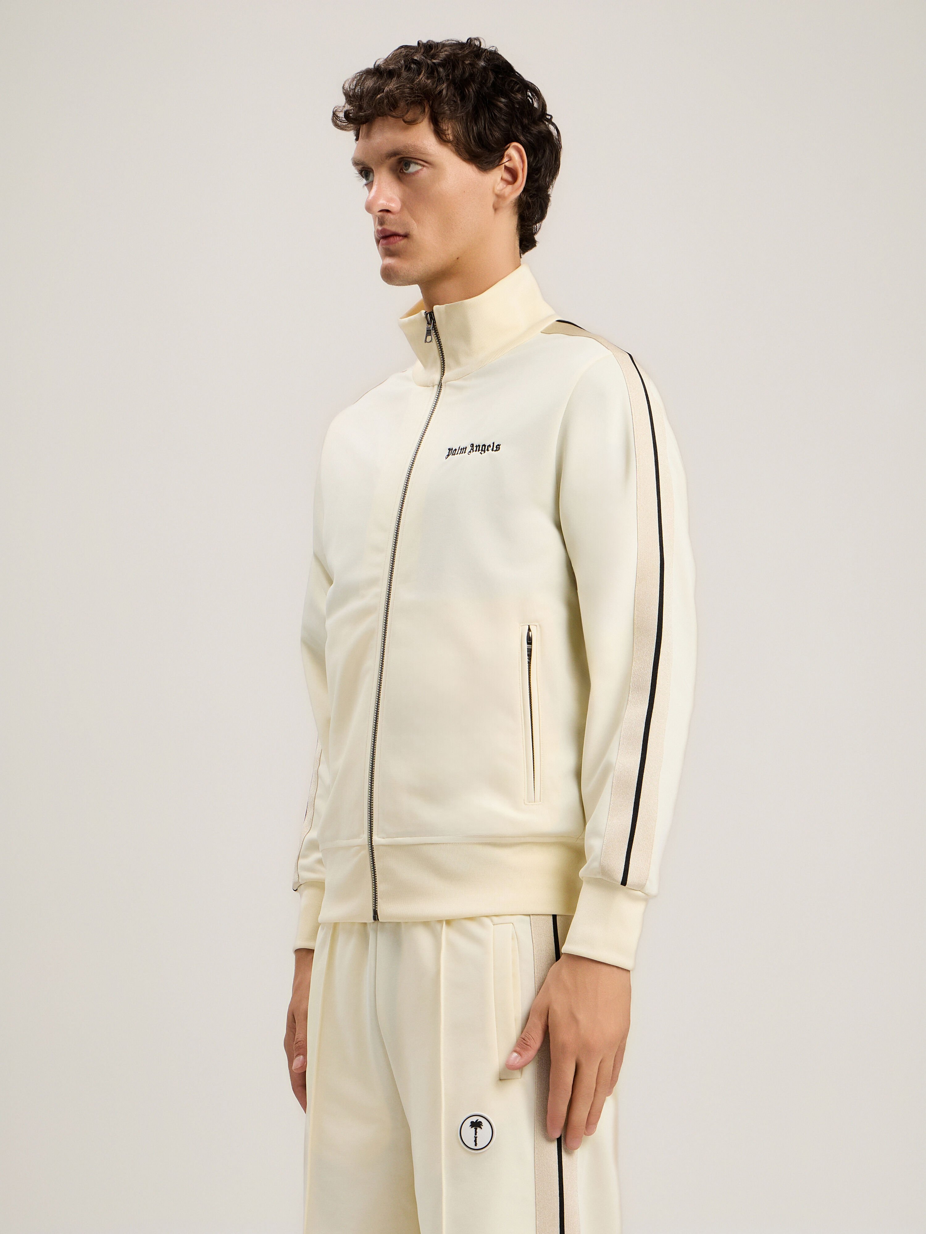 Classic Logo Track Jacket PALM ANGELS Classic Logo Track Jacket IVORY BLACK PMBD058S26FAB001
