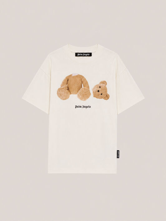 PALM ANGELS Bear T-Shirt White PMAA109T26JER003