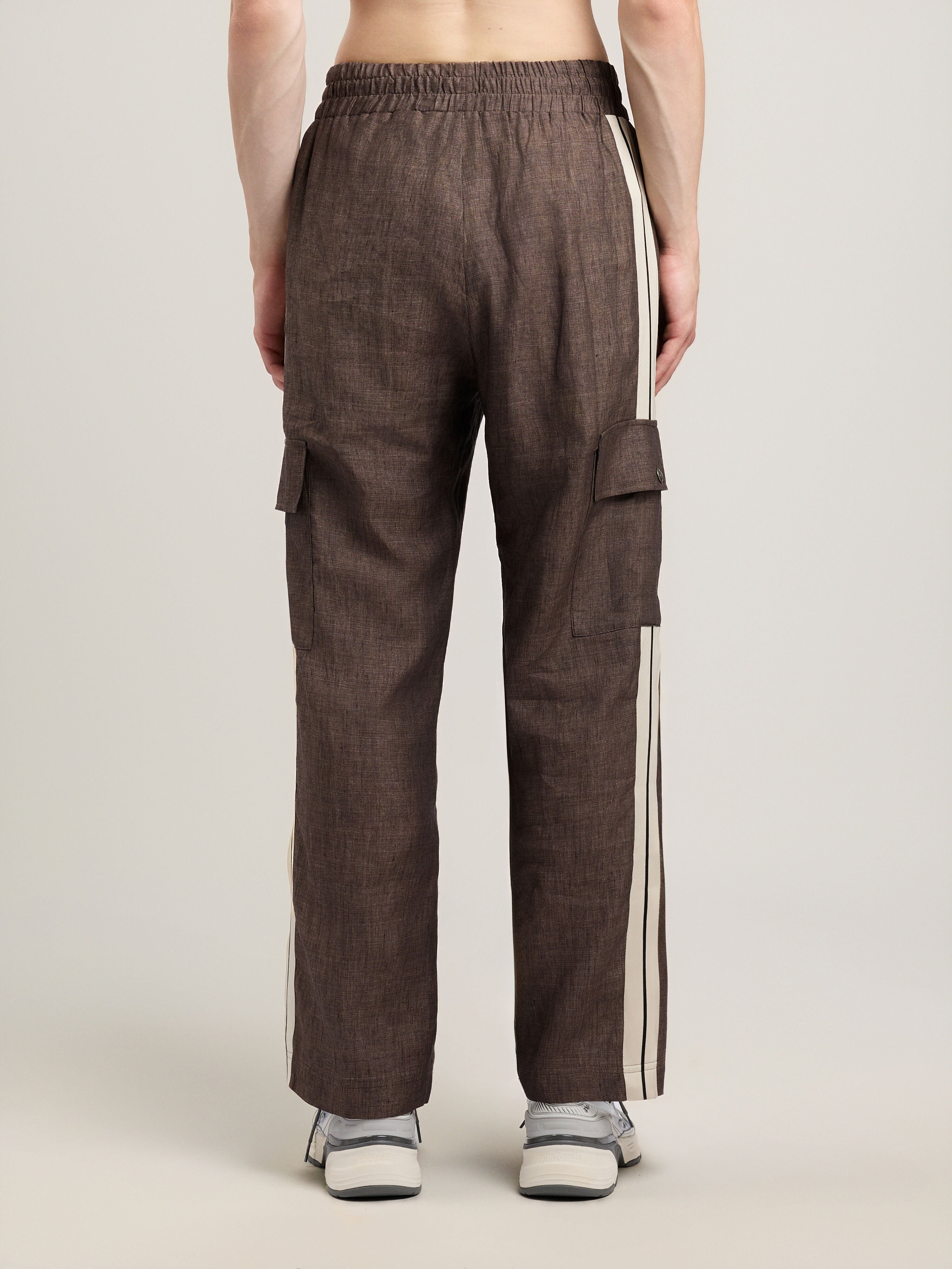 Classic Logo Track Pants in BROWN OFF WHITE for Men | Palm Angels®