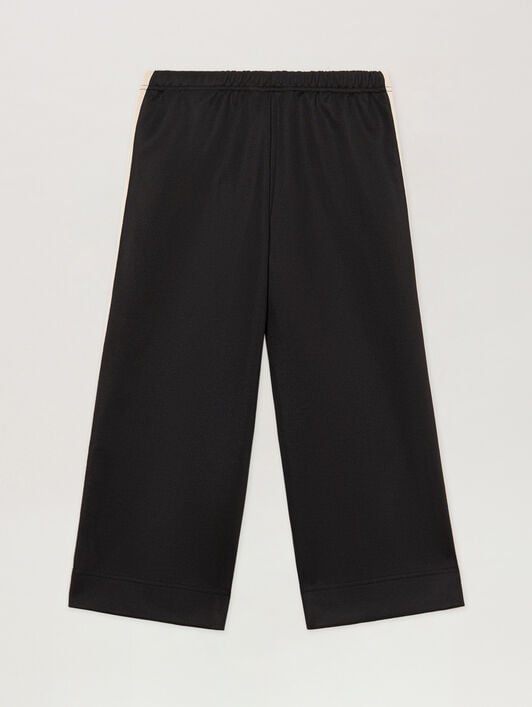 PALM ANGELS Wide Leg Track Pant NERO/BLACK PGCJ006S26FAB001