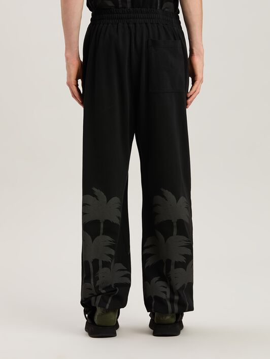 PALM ANGELS  Palms print sweatpants VINTAGE BLACK - VINTAGE BLACK PMCH025S25FLE001