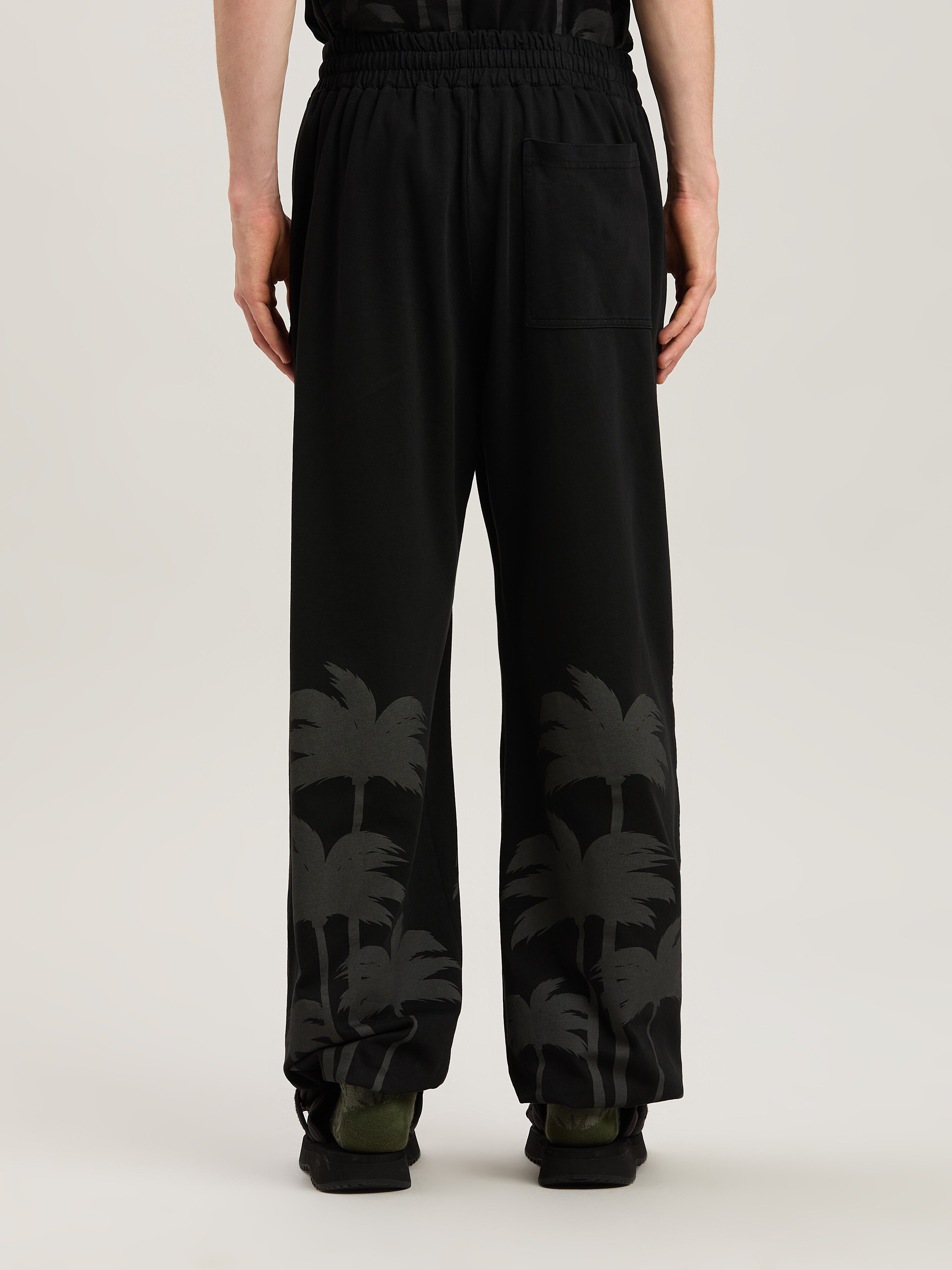 PALM ANGELS  Palms print sweatpants VINTAGE BLACK - VINTAGE BLACK PMCH025S25FLE001