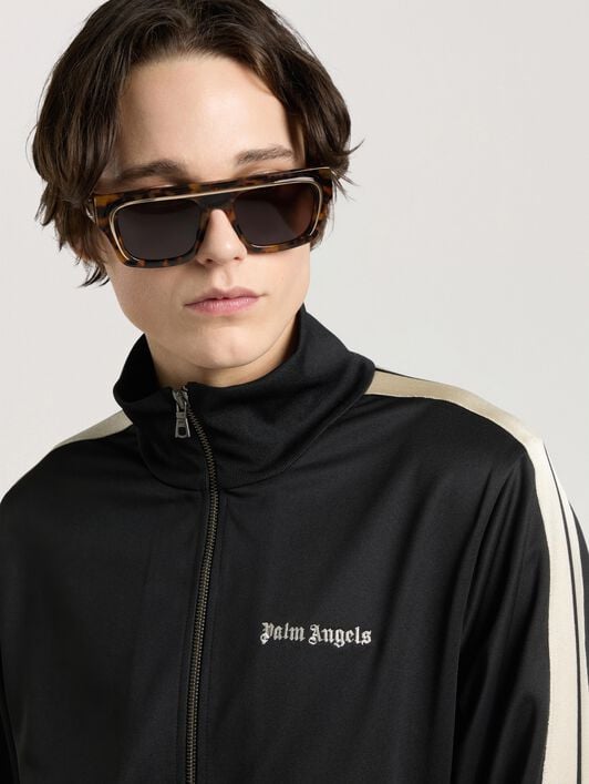 Classic Logo Track Jacket PALM ANGELS Classic Logo Track Jacket BLACK - OFF WHITE PAMBD01F26FB01