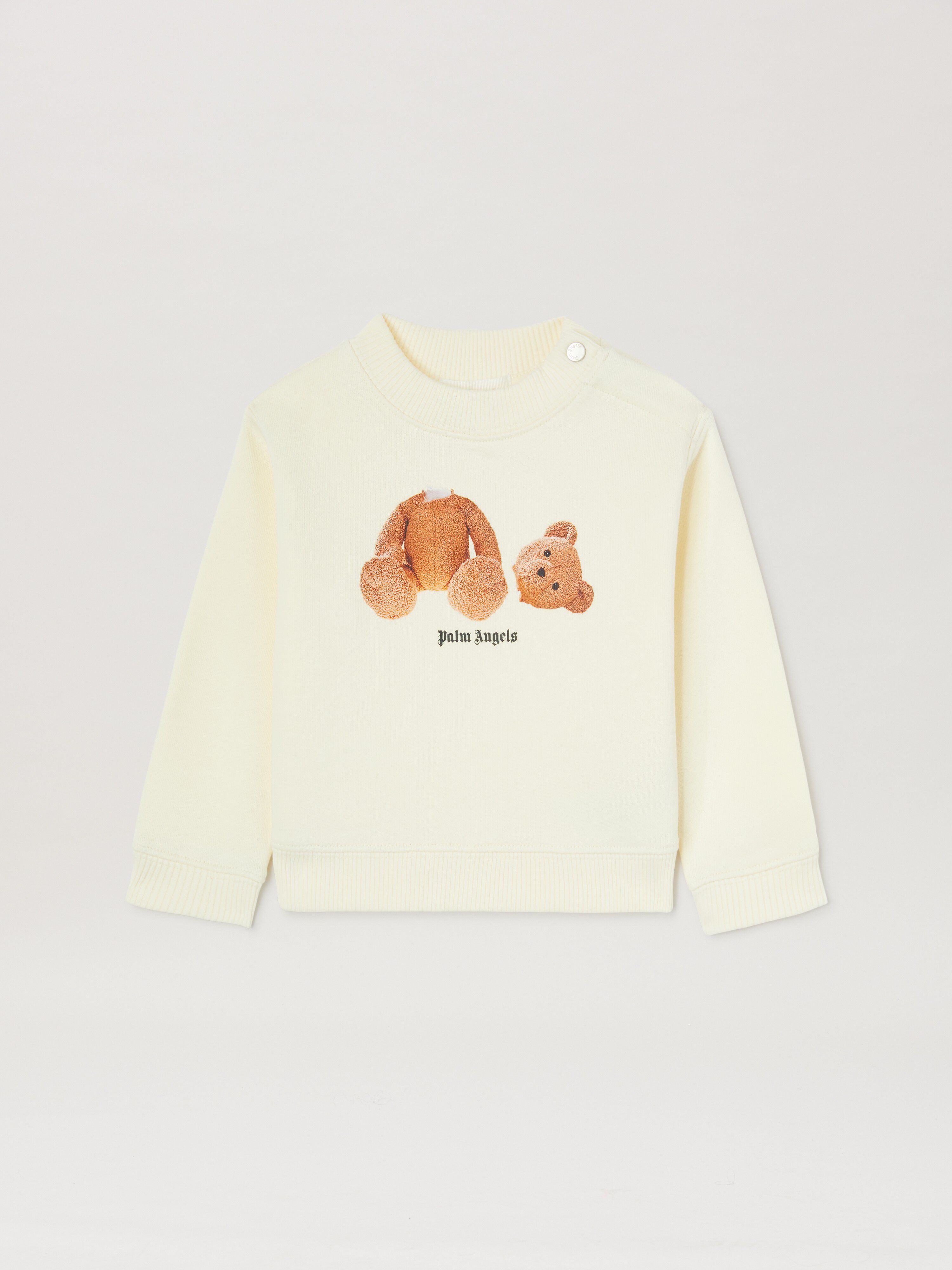 PALM ANGELS  Bear long sleeves T-shirt BURRO - MARRONE PGXC001S25FLE001