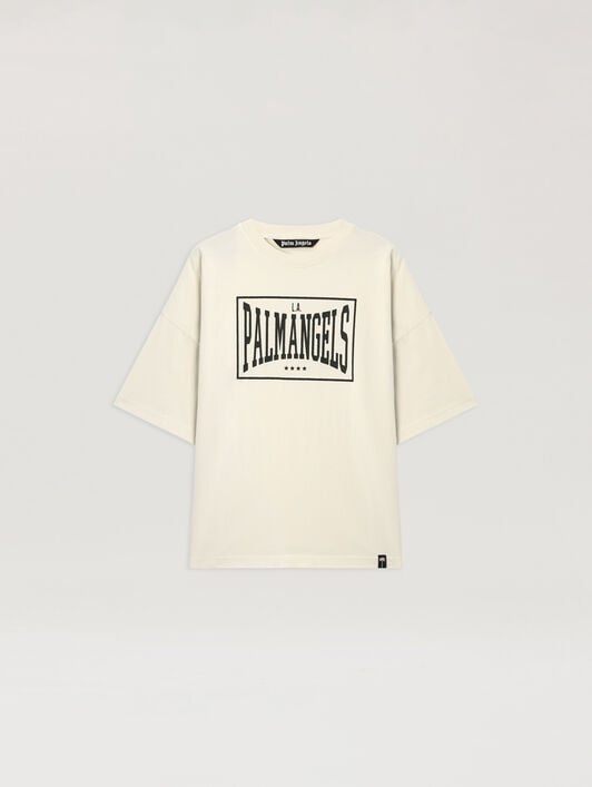Vintage Box Logo Loose T-Shirt PALM ANGELS Vintage Box Logo Loose T-Shirt OFF WHITE - BLACK PAMAA03F26JR04