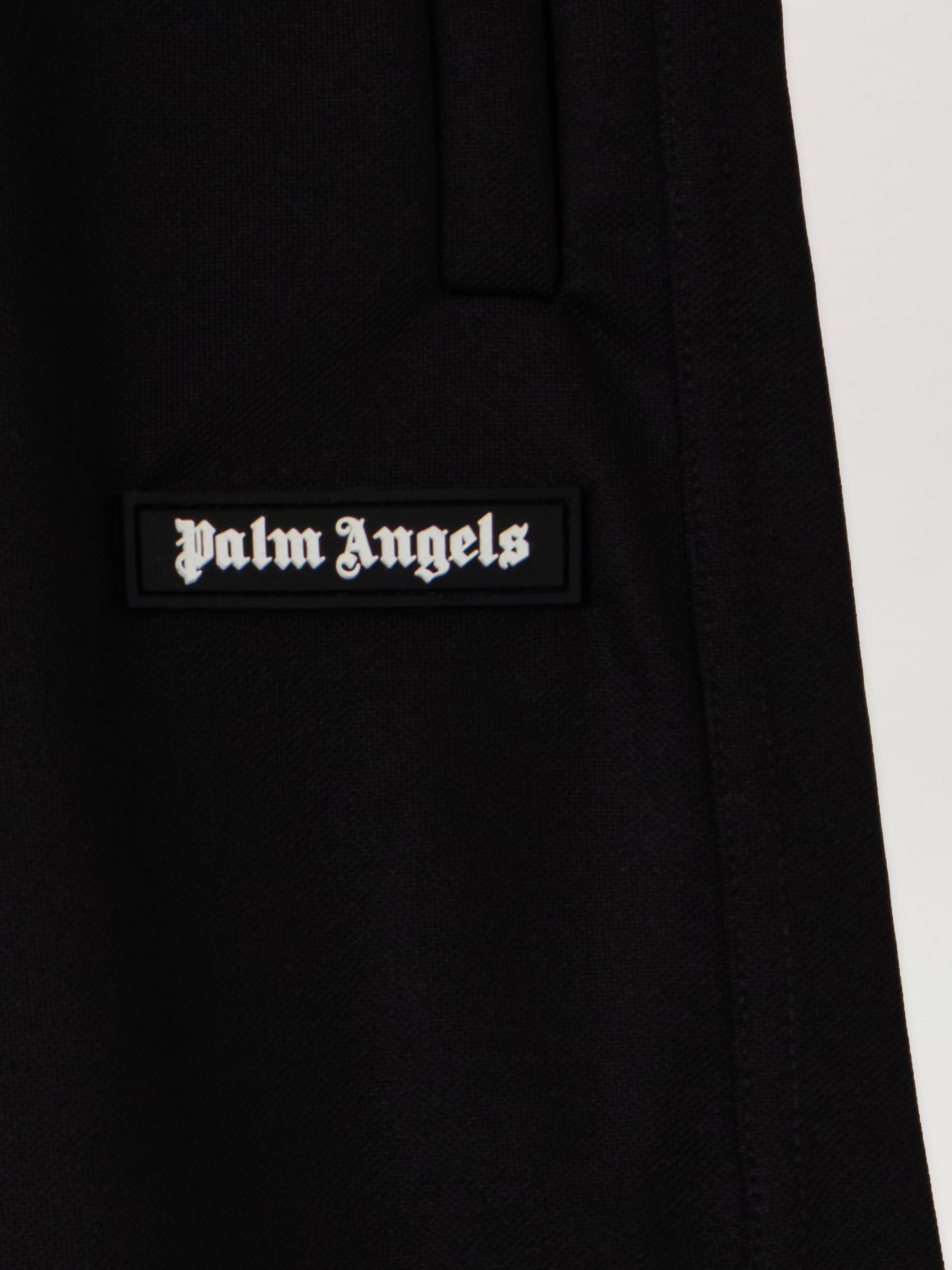 PALM ANGELS Pa  Cut Track  Pant BLACK - OFF WHITE PBCJ009F25FAB001