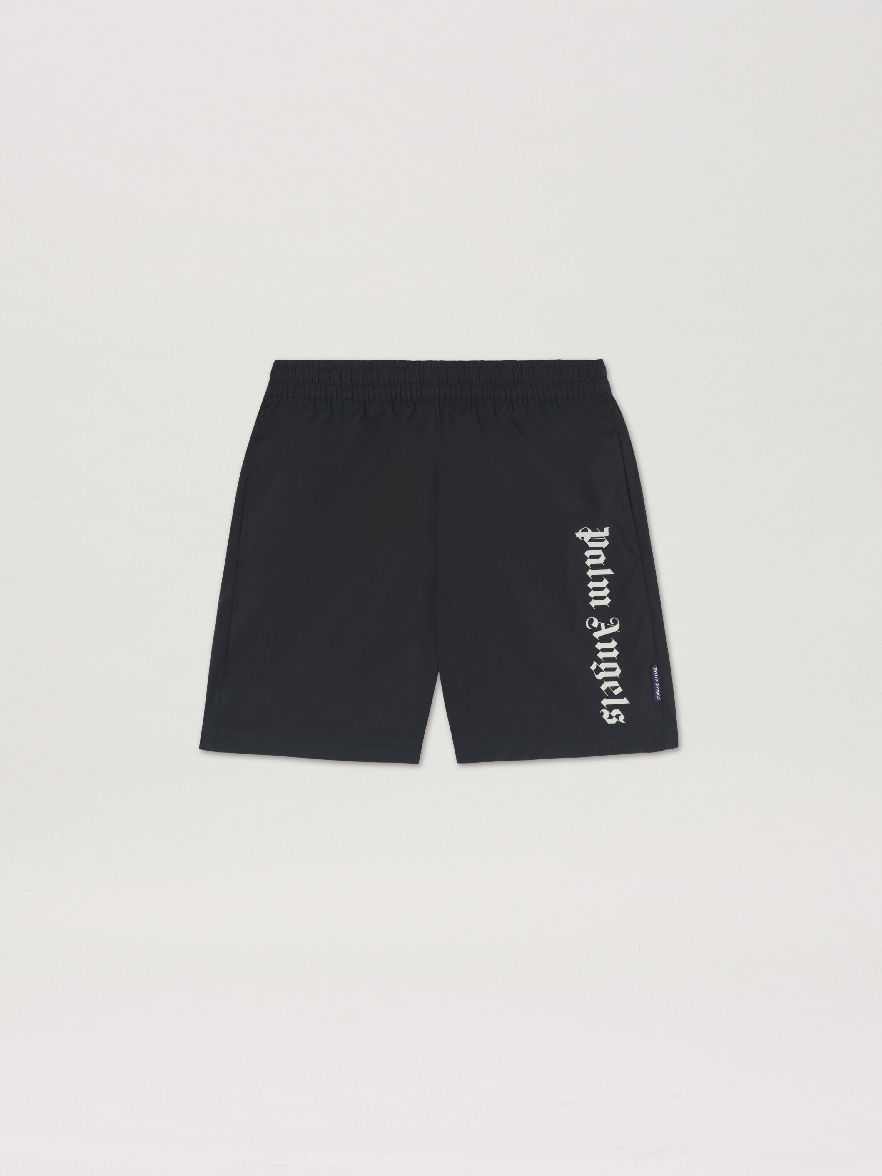 PALM ANGELS  Overlogo Swimshort BLACK - OFF WHITE PBFD003C99FAB001