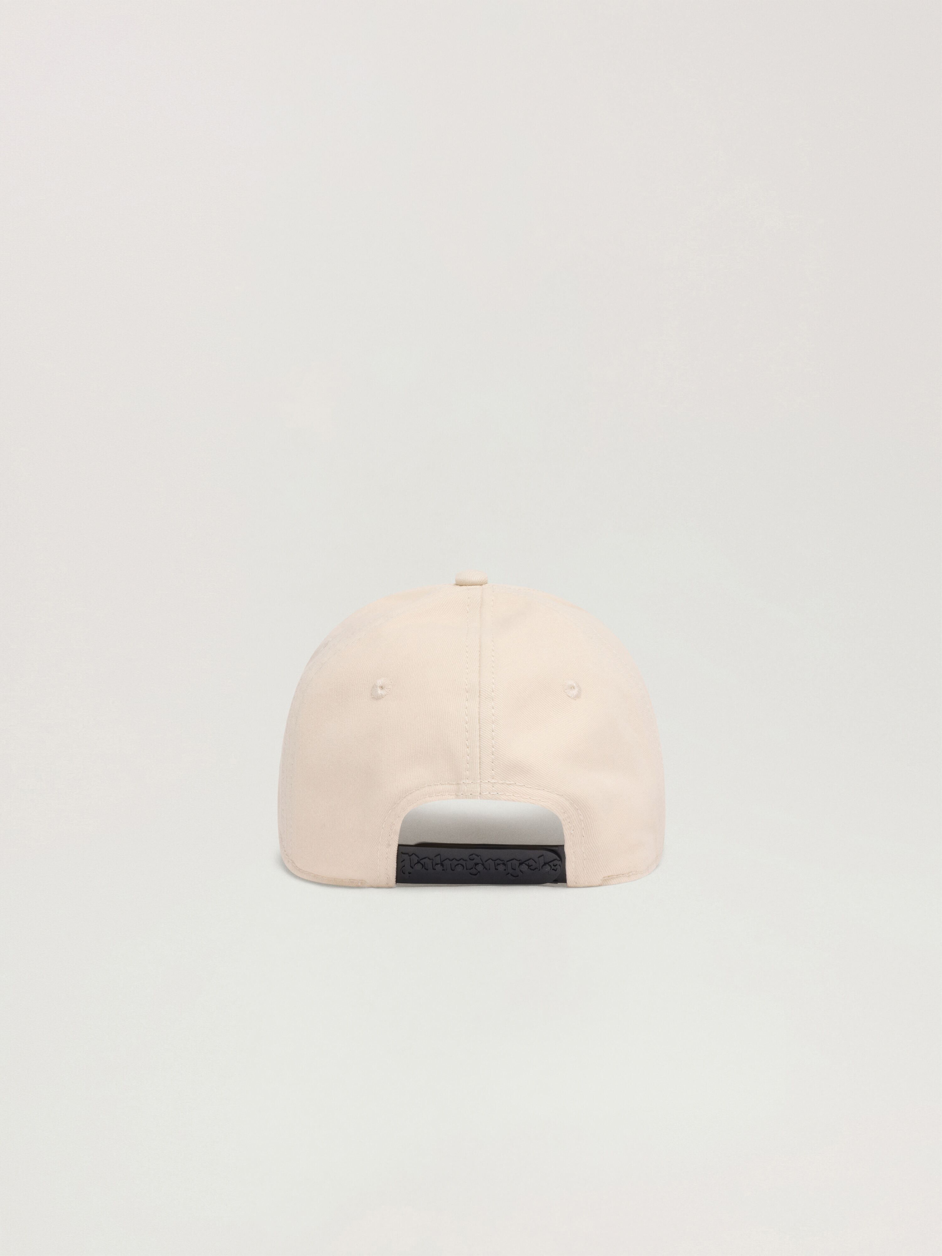 PALM ANGELS Lion Herald Cap OFF WHITE - NAVY BLUE PALMB01W26FB03