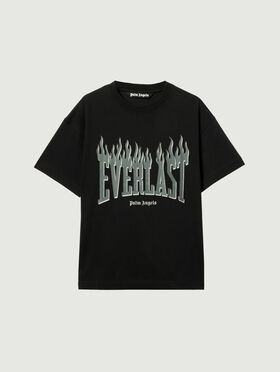PALM ANGELS Pa X Everlast T-Shirt BLACK GREY PMAA10DT26JER001