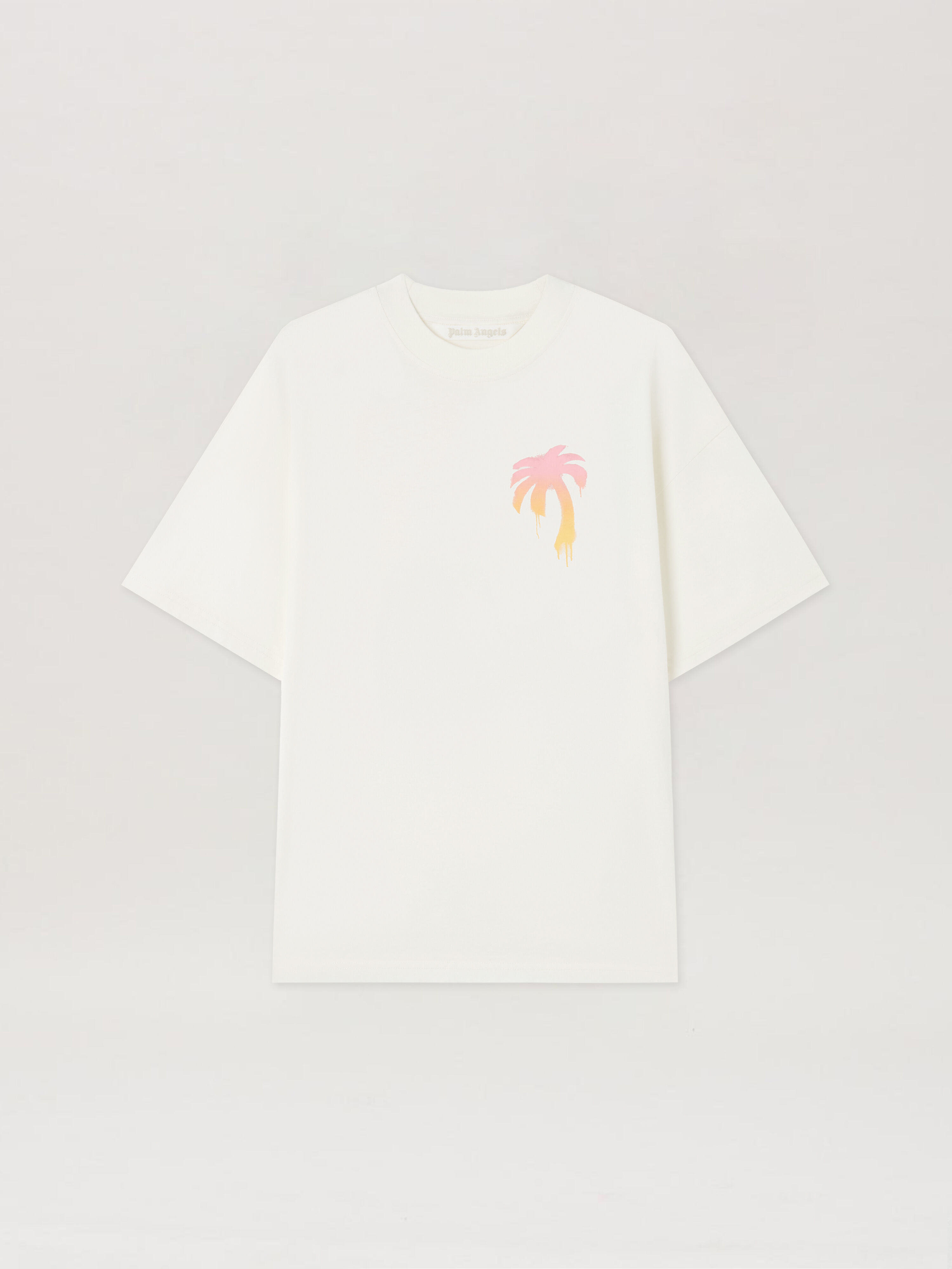 PALM ANGELS I Love PA Loose T-Shirt OFF WHITE BLACK PWAA07BS26JER004