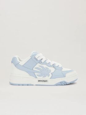 PALM ANGELS  VENICE LEDER SNEAKERS IVORY - BLACK PMBA080S25FLE002