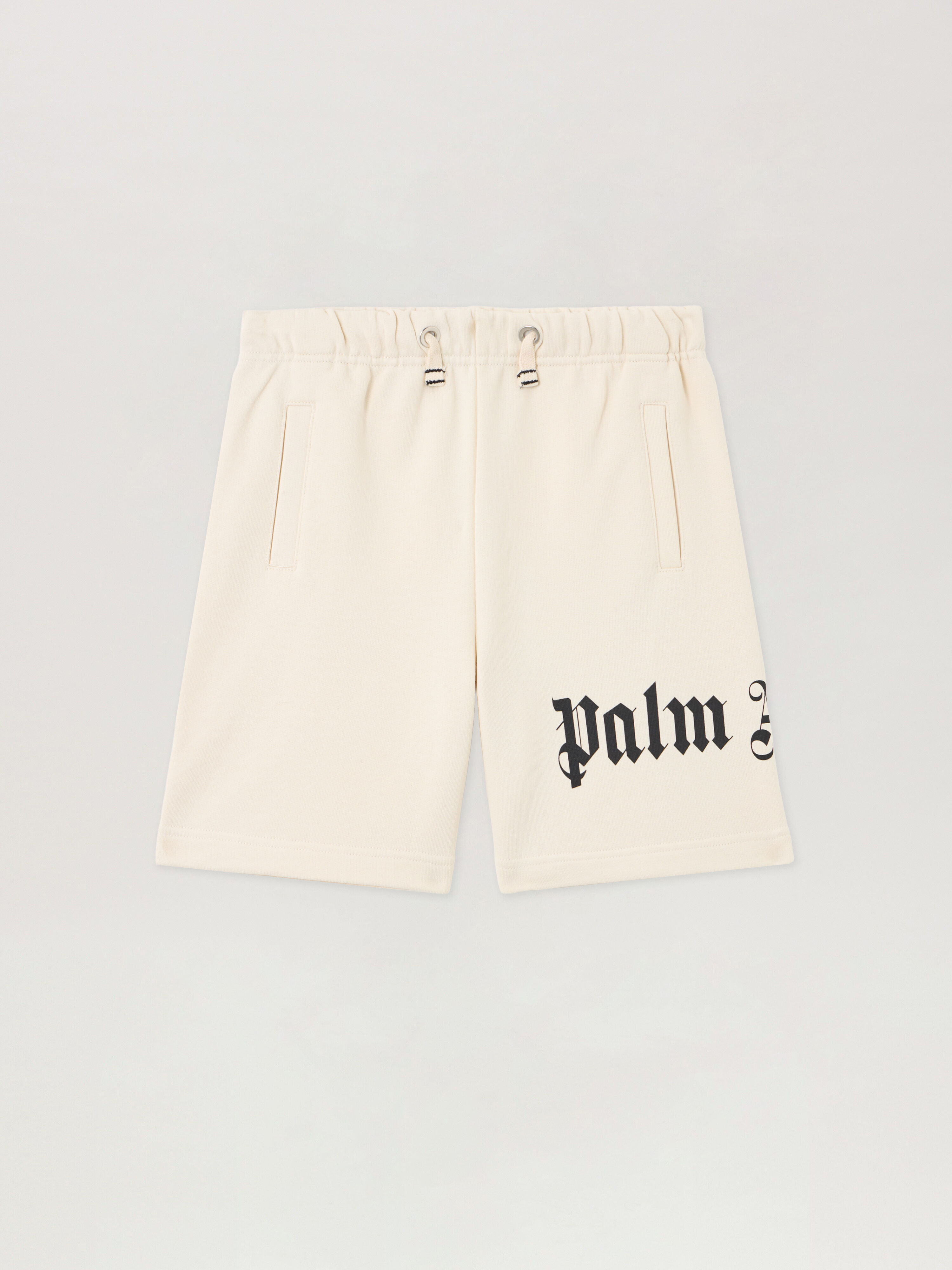 PALM ANGELS Overlogo Sweatshort OFF WHITE PBCI006S26FLE001