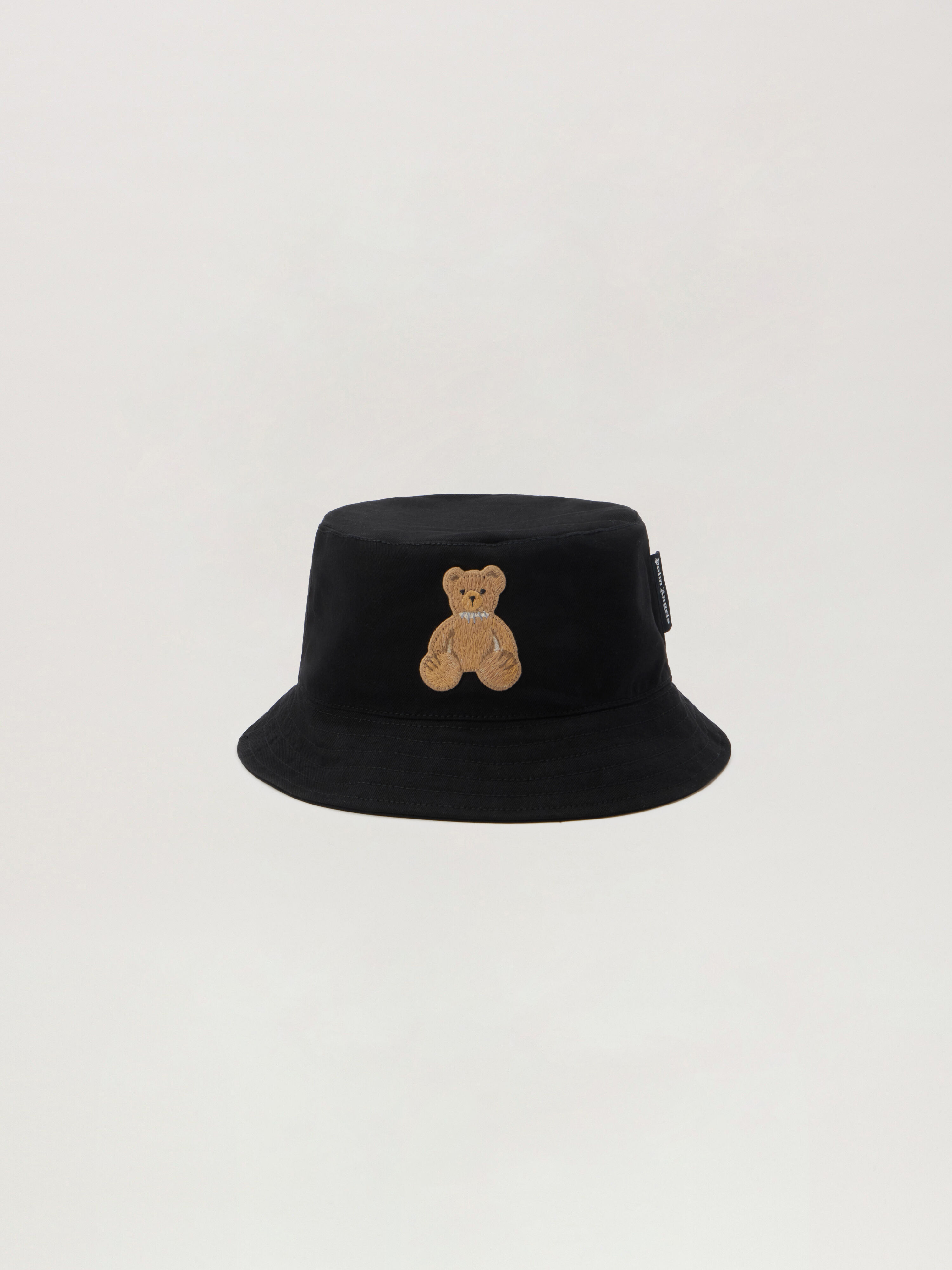 Bear Bucket Hat PALM ANGELS Bear Bucket Hat BLACK BROWN PWLA032S26FAB004