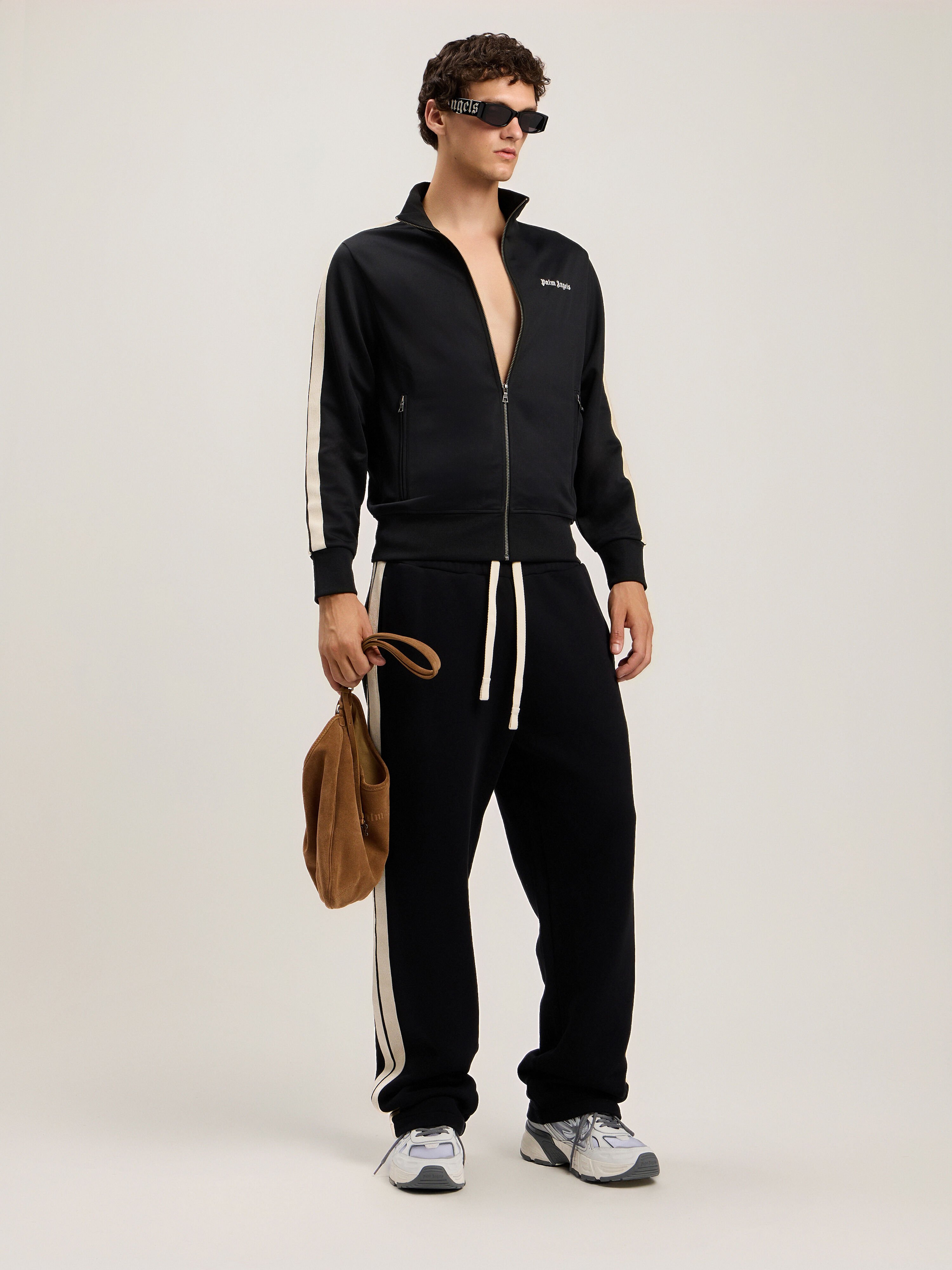 palmangels トラックジャケット Classic Logo Track Jacket in BLACK OFF WHITE for Men | Palm Angels®