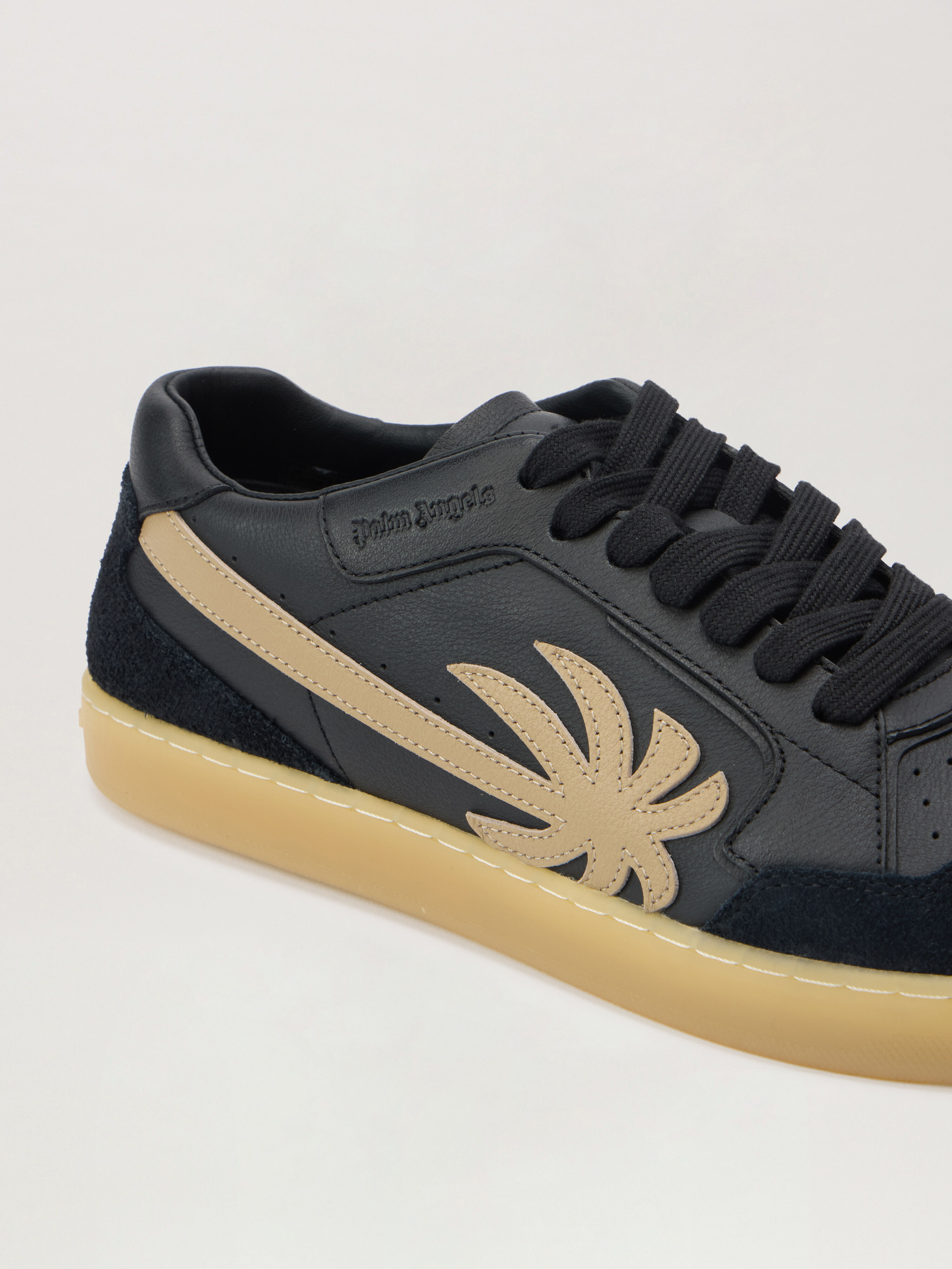 PALM ANGELS New Palm 1 BLACK - BEIGE PMIA099F25LEA001