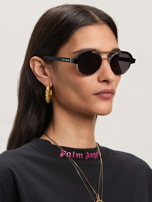 Artesia sunglasses PALM ANGELS Artesia sunglasses BLACK GUN DARK GREY PERI10CS25PLA001