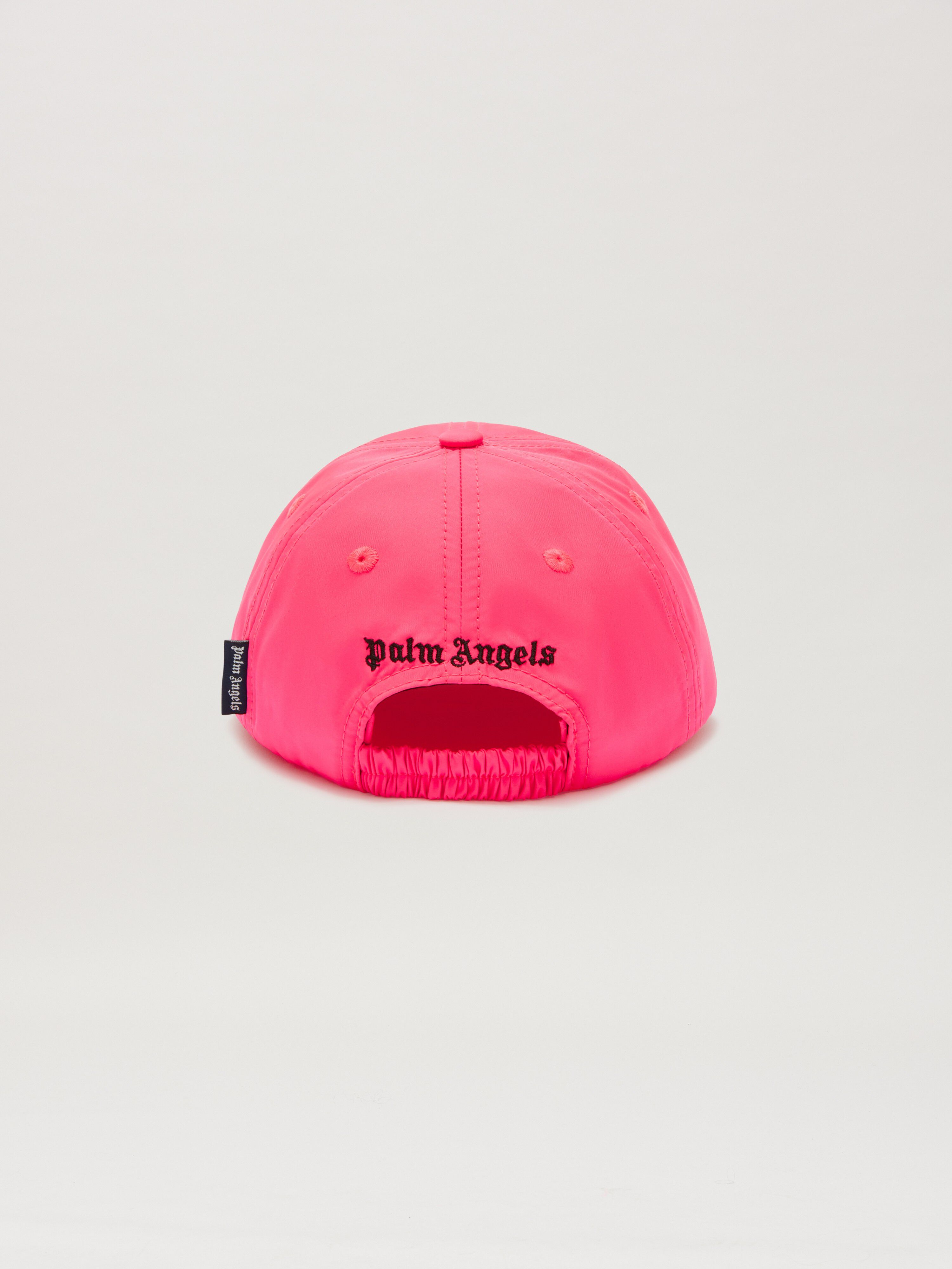 PALM ANGELS  Baseball cap with embroidered Logo FUCHSIA FLUO BLACK PGLB001S25FAB001