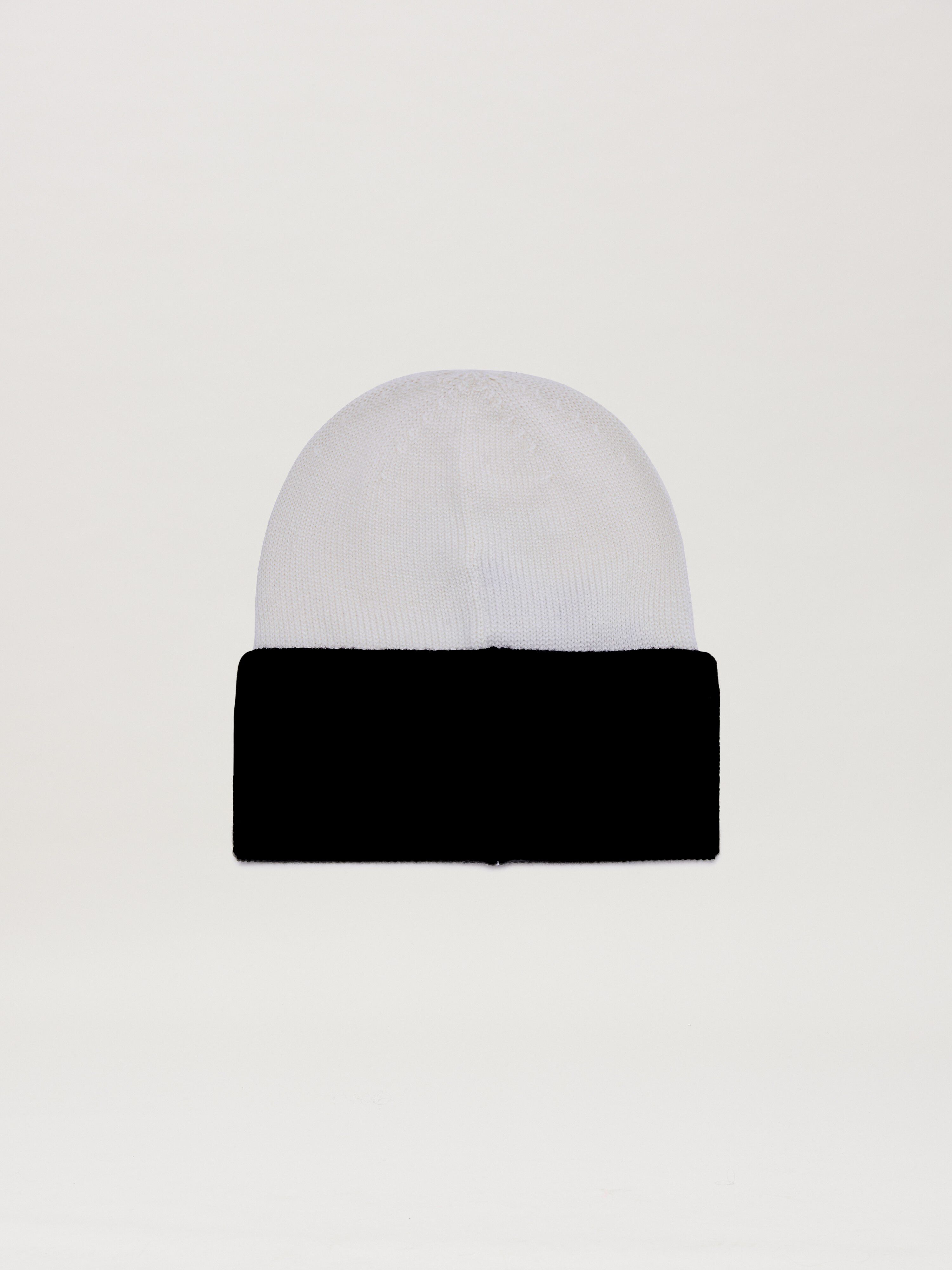 PALM ANGELS  Lunar New Year Beanie BLACK - OFF WHITE PMLC035G25KNI001