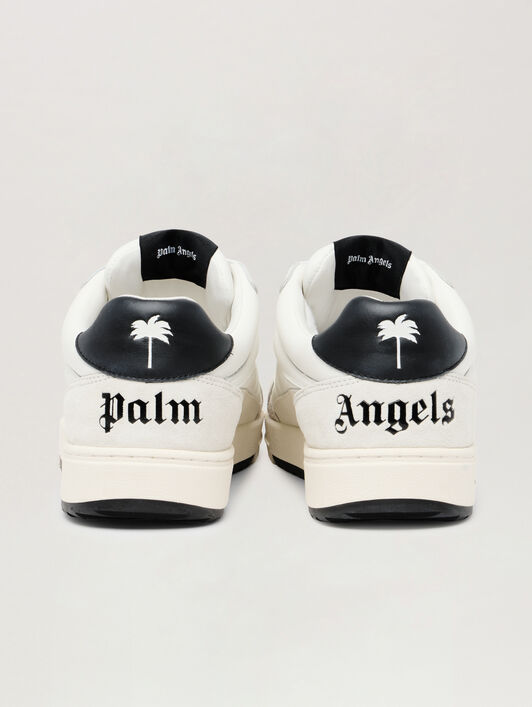 PALM ANGELS University White Sneakers WHITE BLACK PMIA078C99LEA001