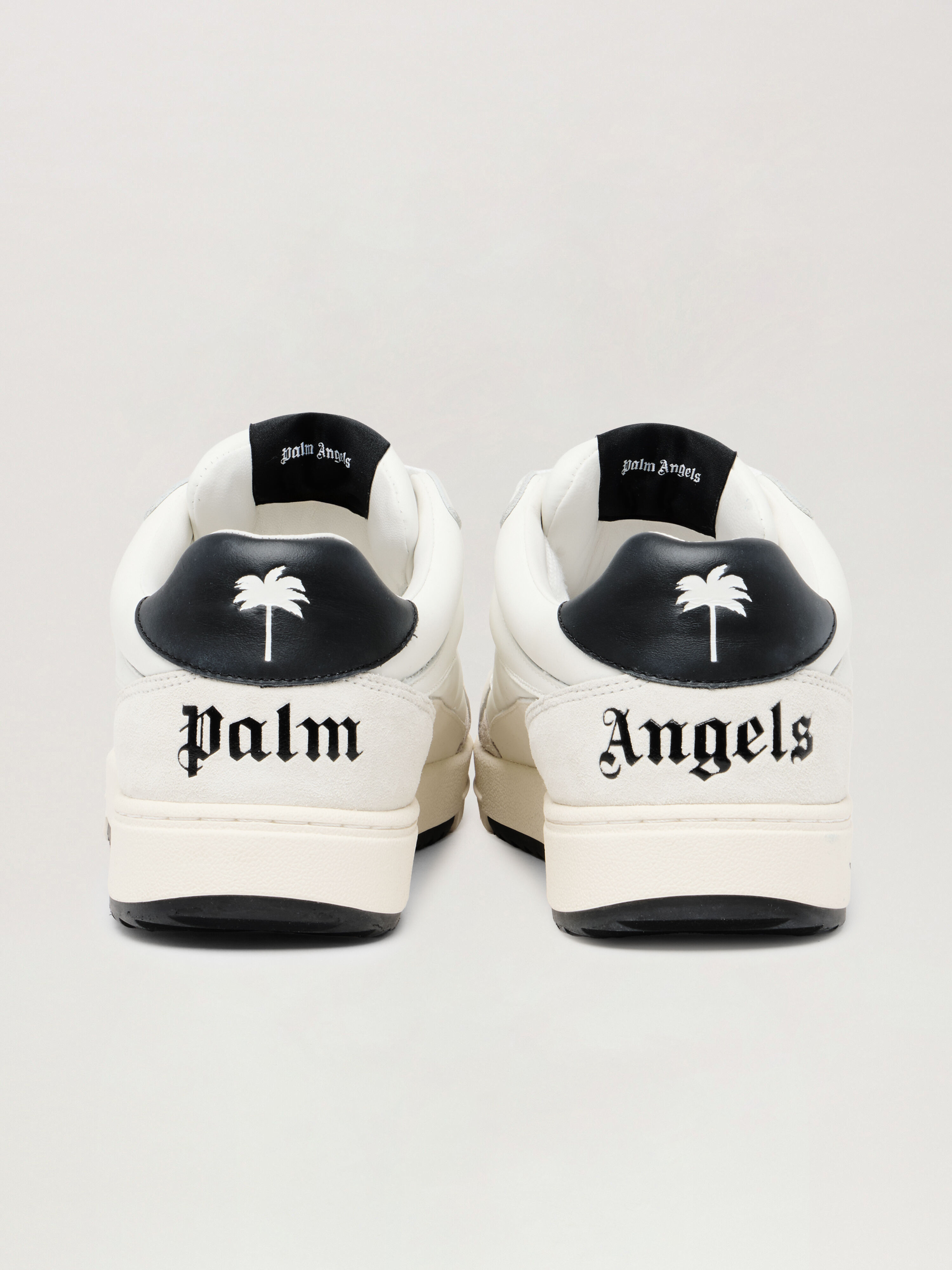 PALM ANGELS University White Sneakers WHITE BLACK PMIA078C99LEA001