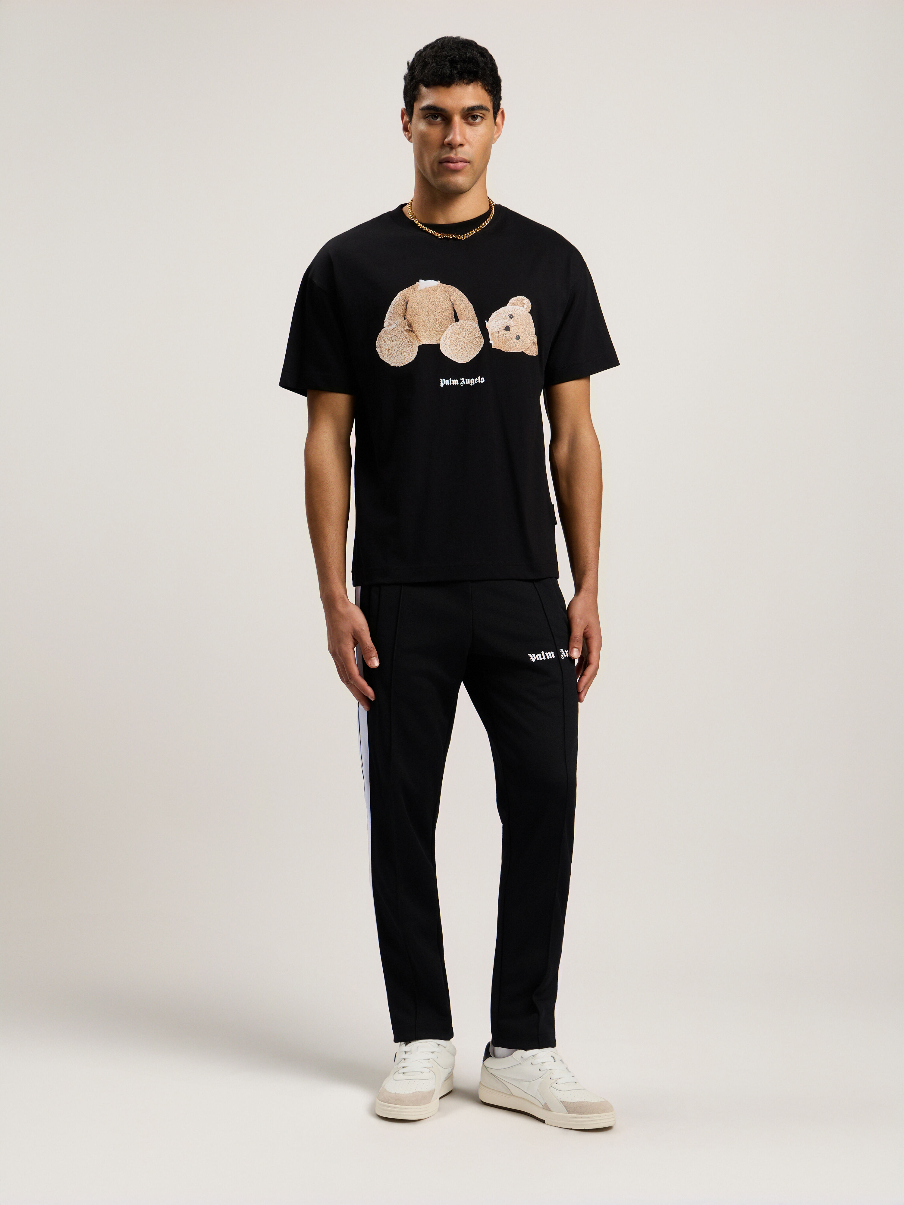 Broken Bear T-Shirt in Black for Men | Palm Angels®